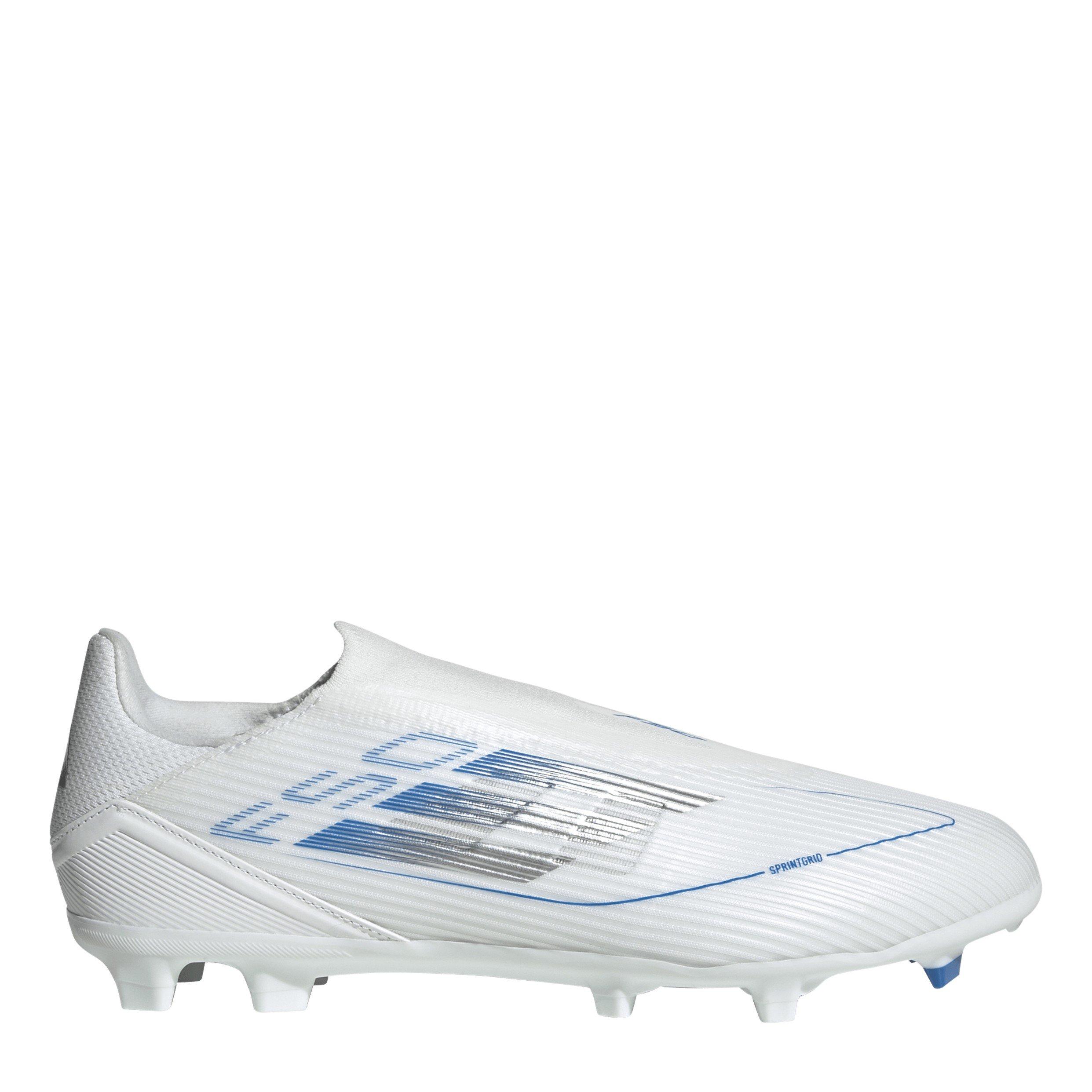 Adidas Men's F50 League Laceless Firm Ground Football Boots - Ftwr White - 11.5(46.7)