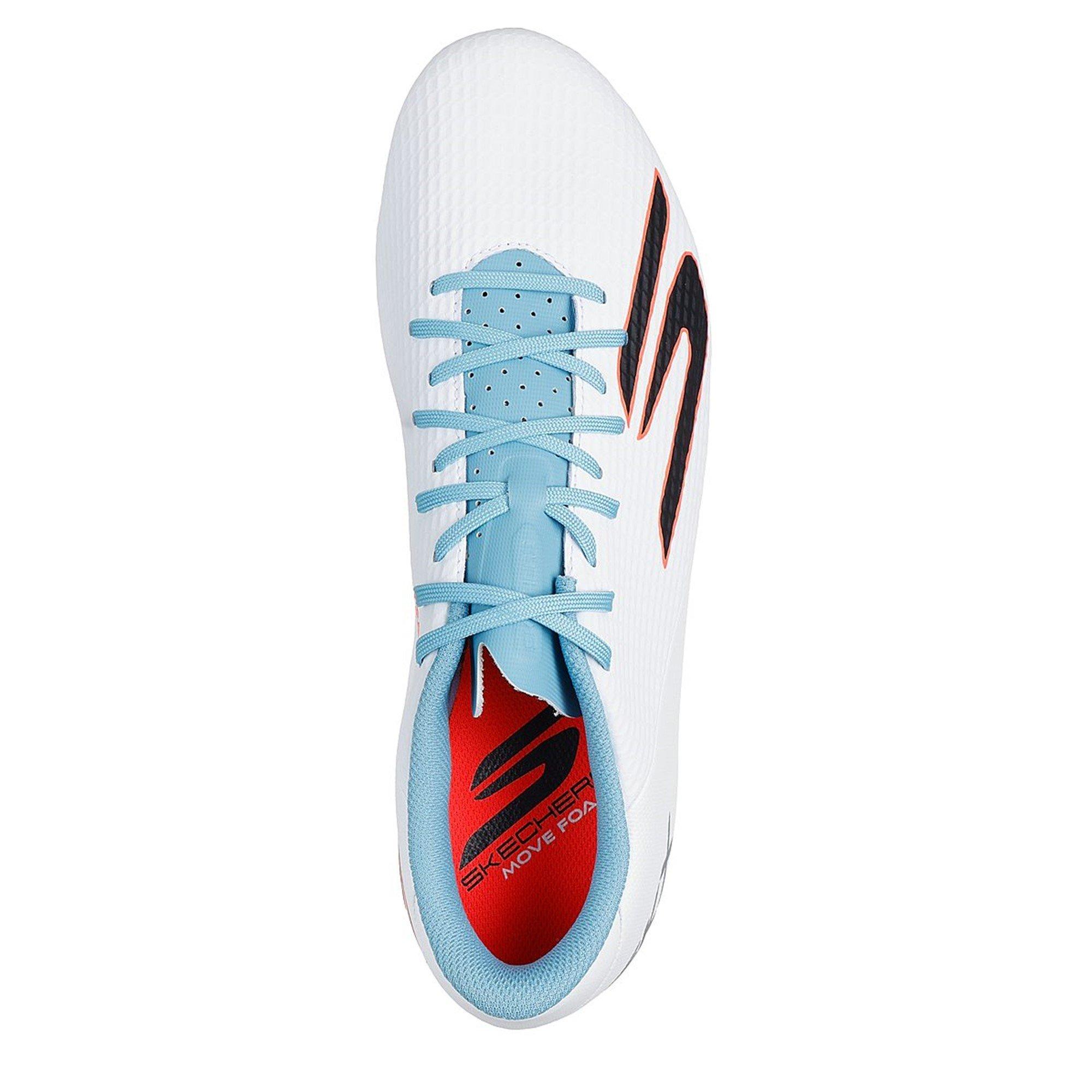 White/Blue - Skechers - SKX.2 Academy Adults Firm Ground Football Boots - 5