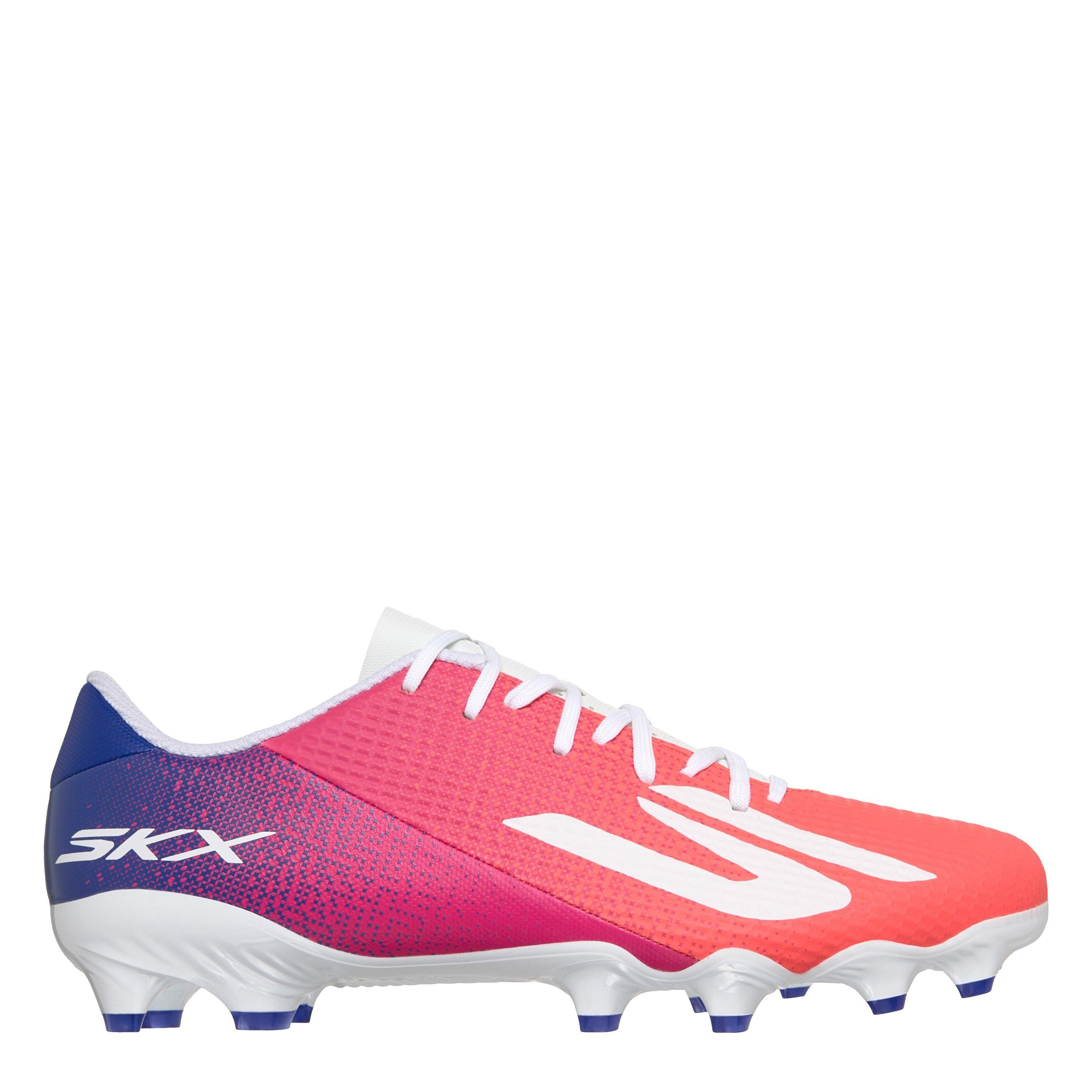 Skechers Men's Skx.2 Academy Adults Firm Ground Football Boots - Blue/Pink - 11 (46)