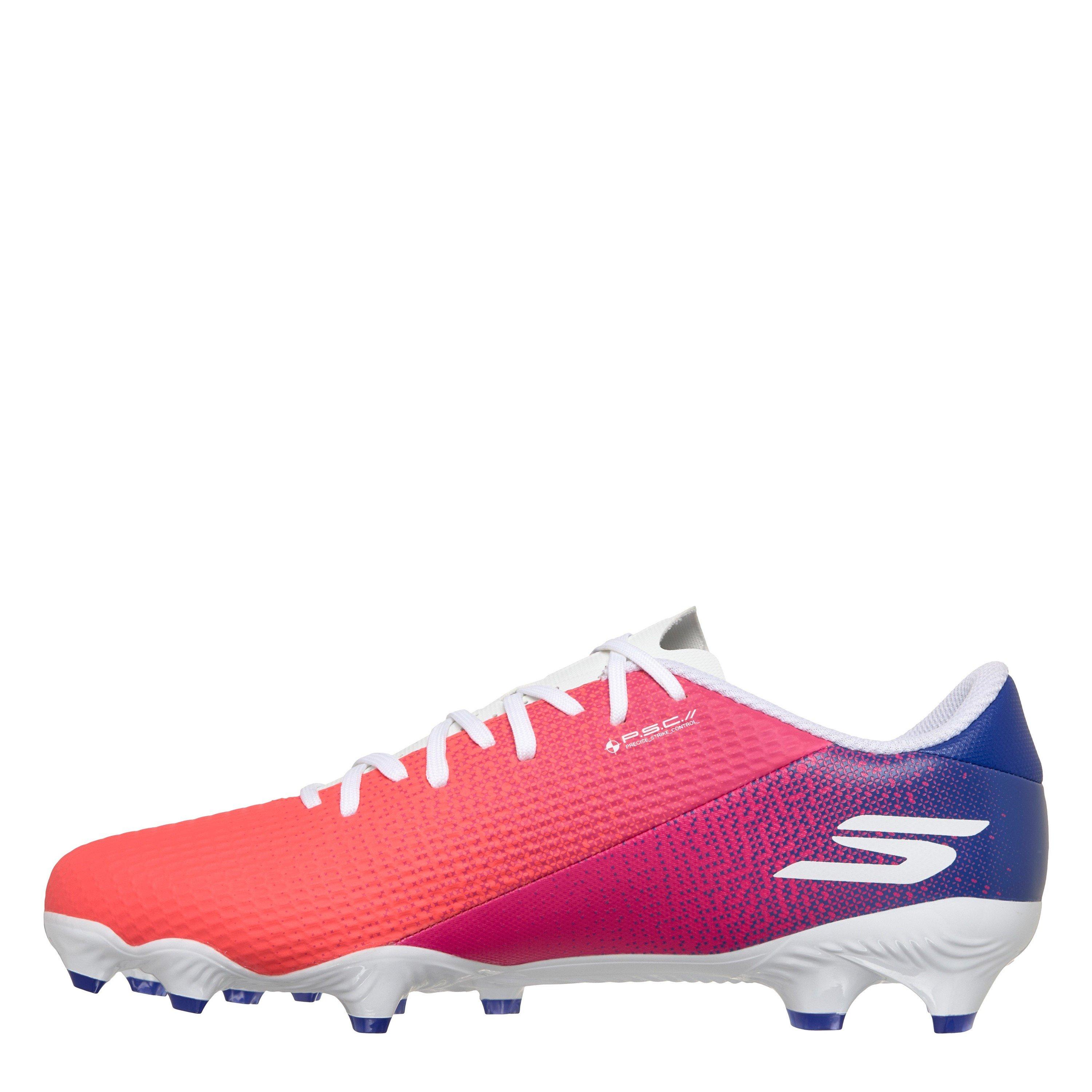 Azul/Rosa - Skechers - SKX.2 Academy Adults Firm Ground Football Boots - 2