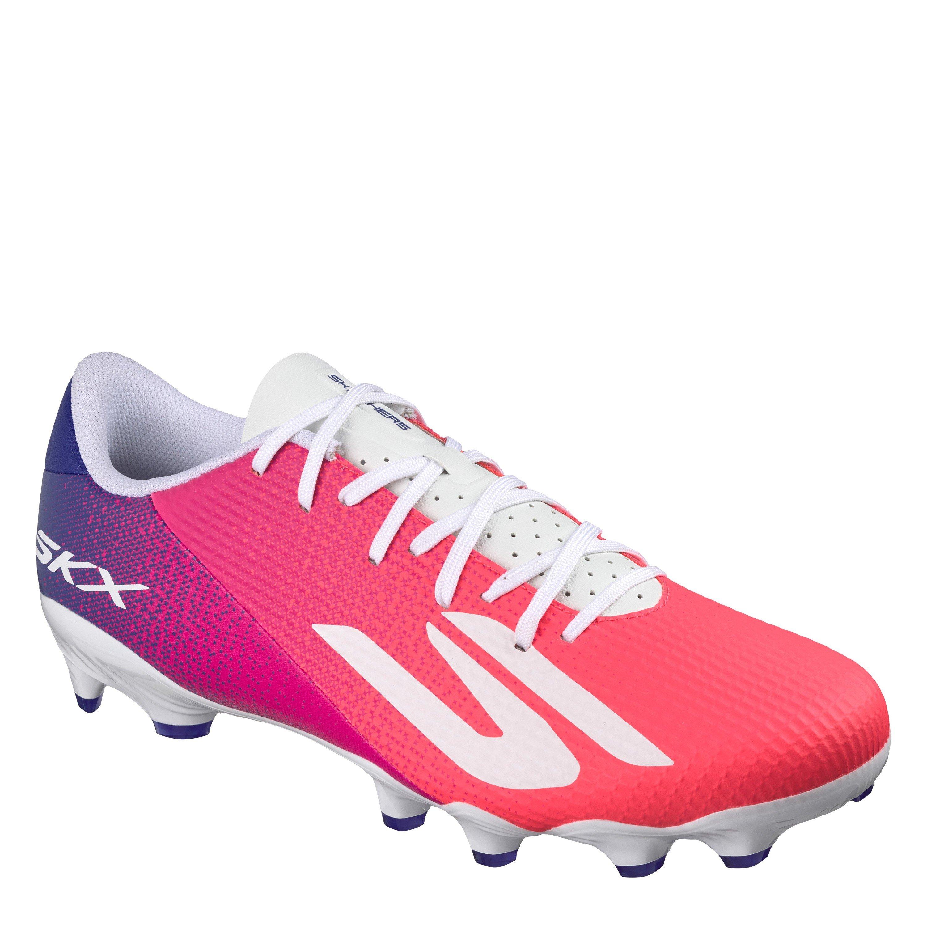 Azul/Rosa - Skechers - SKX.2 Academy Adults Firm Ground Football Boots - 3