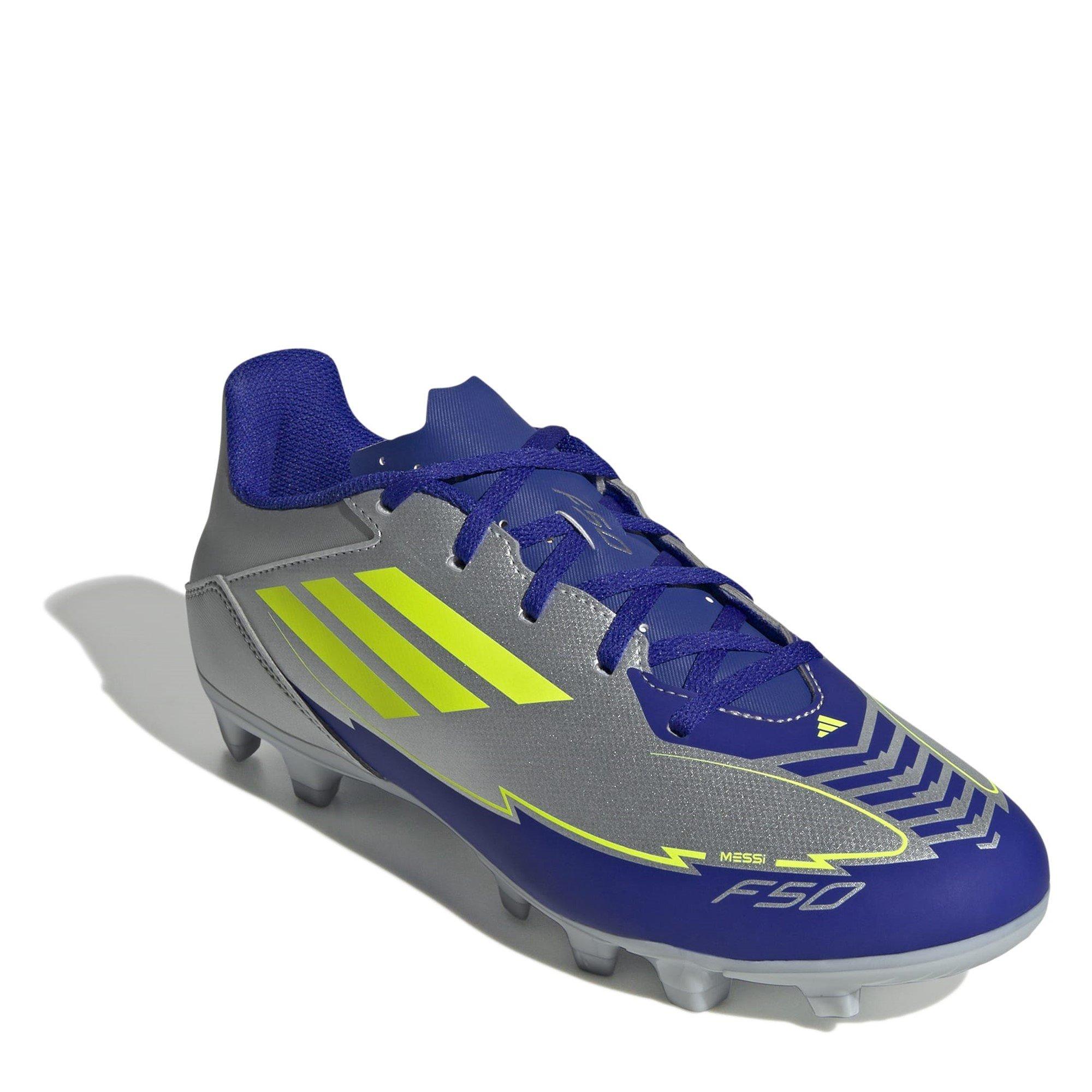 Silver/Blue - adidas - F50 Club Firm Ground Football Boots - 3
