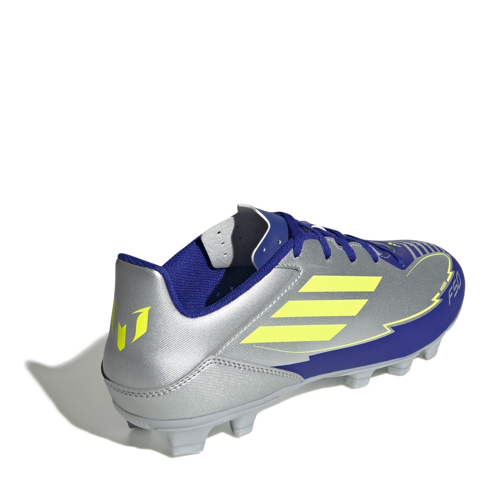 Silver/Blue - adidas - F50 Club Firm Ground Football Boots - 4