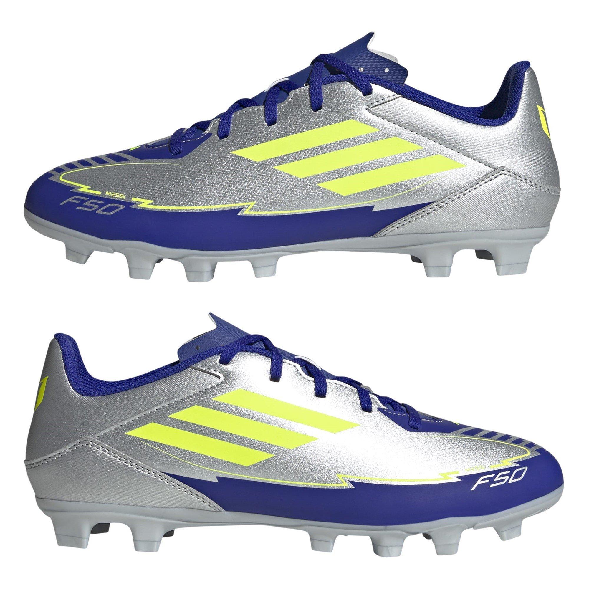 Silver/Blue - adidas - F50 Club Firm Ground Football Boots - 9
