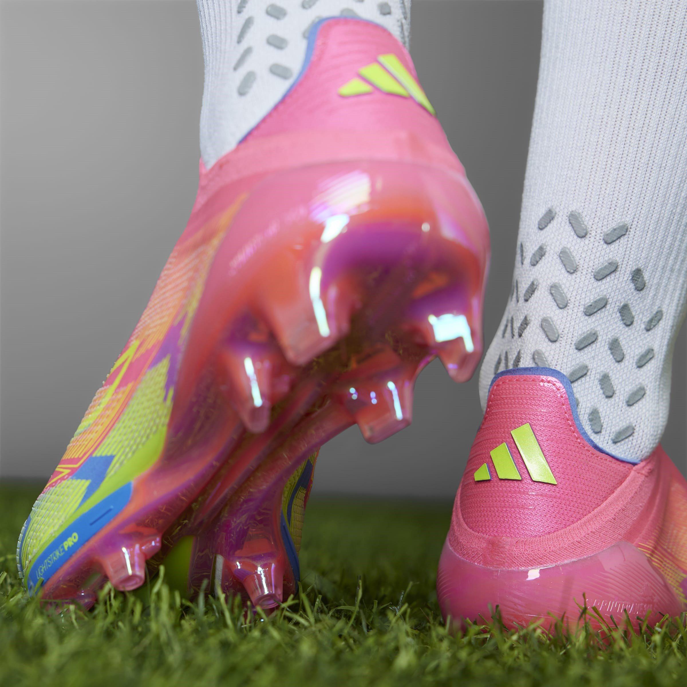 Rose/Jaune - adidas - F50+ Firm Ground Football Boots Mens - 15