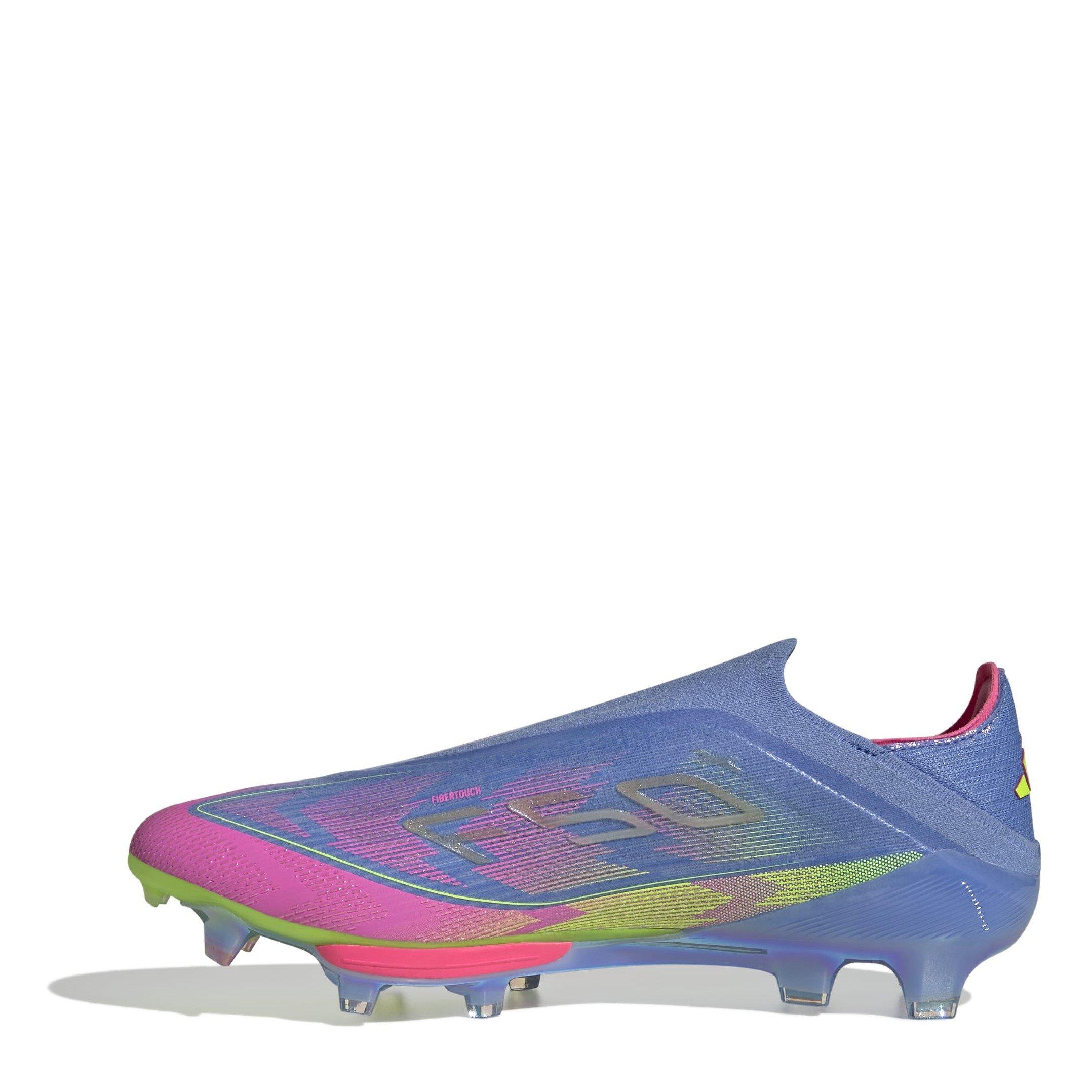 Blauw/Geel - adidas - F50+ Firm Ground Football Boots Mens - 2