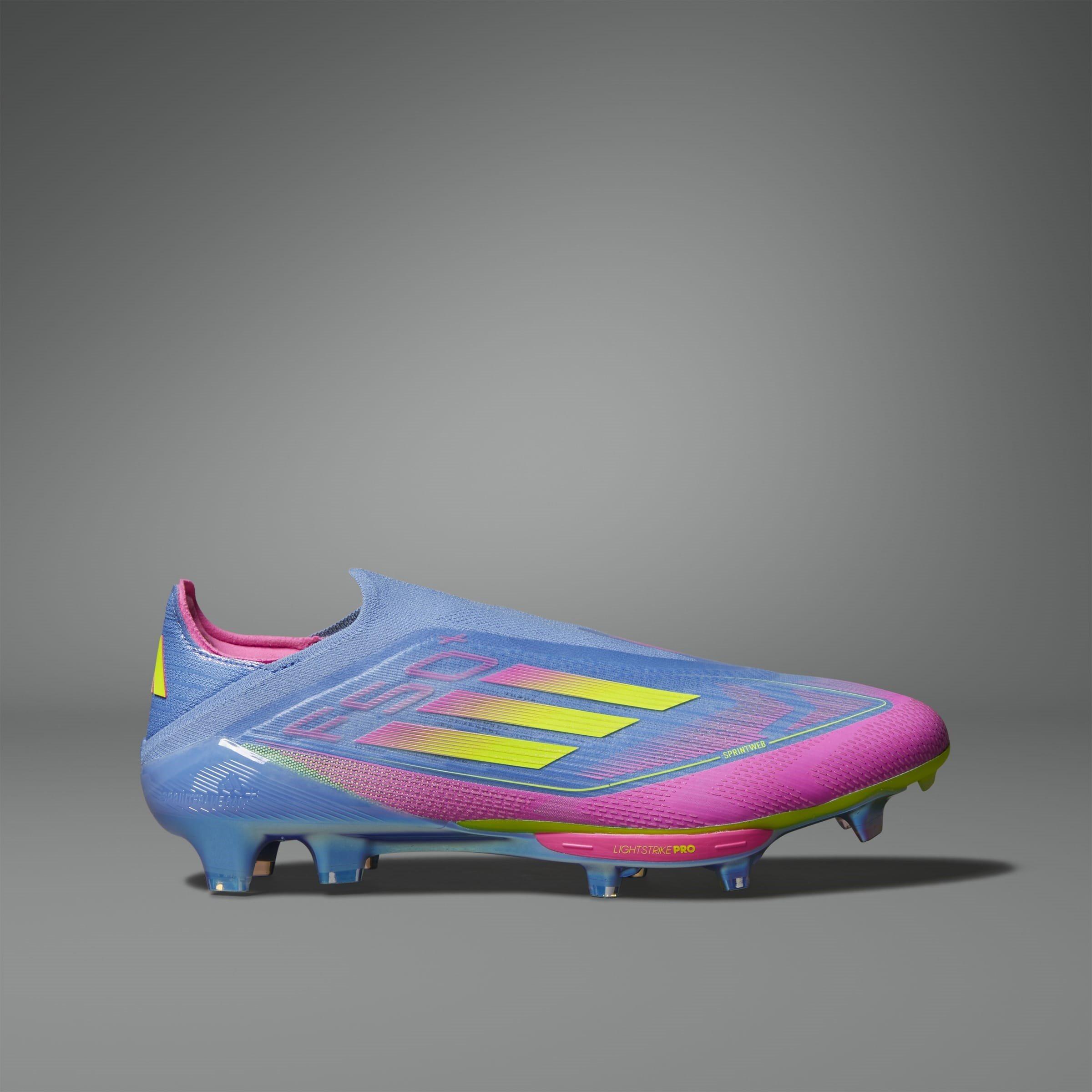 Blauw/Geel - adidas - F50+ Firm Ground Football Boots Mens - 12