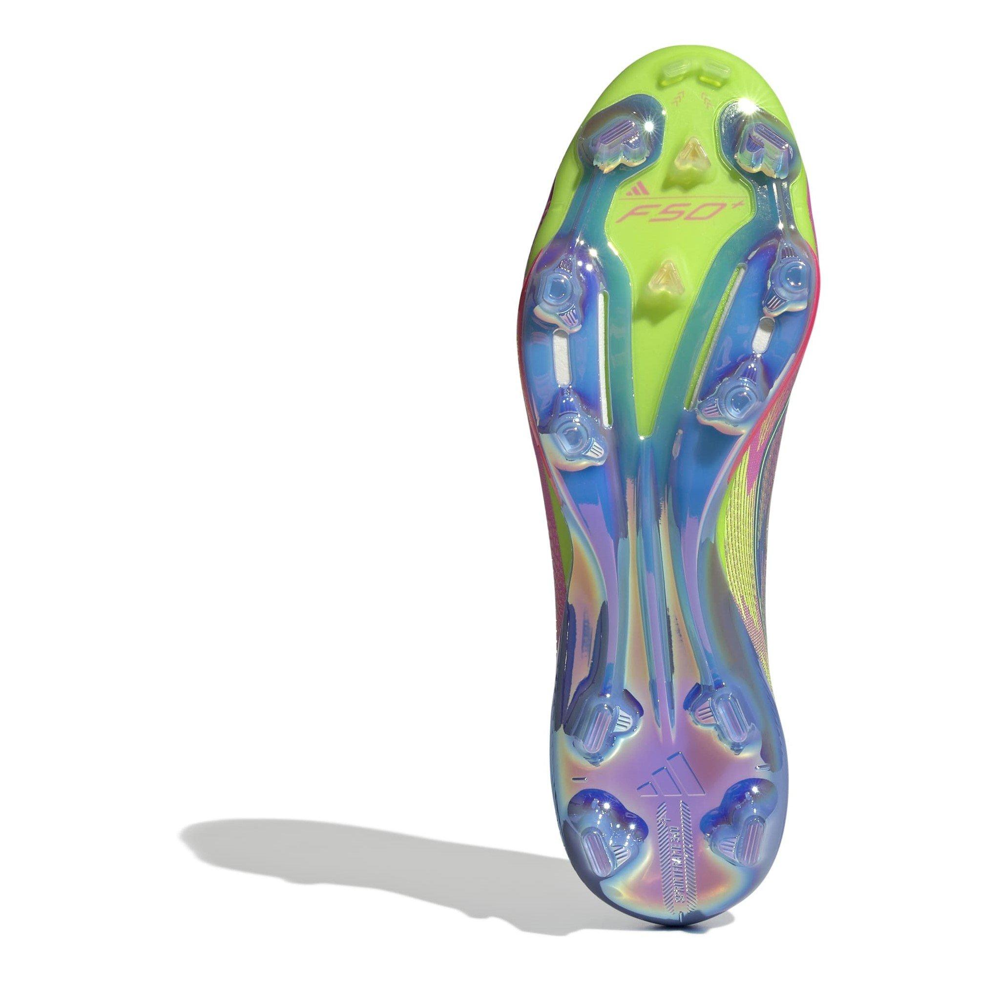 Blauw/Geel - adidas - F50+ Firm Ground Football Boots Mens - 6