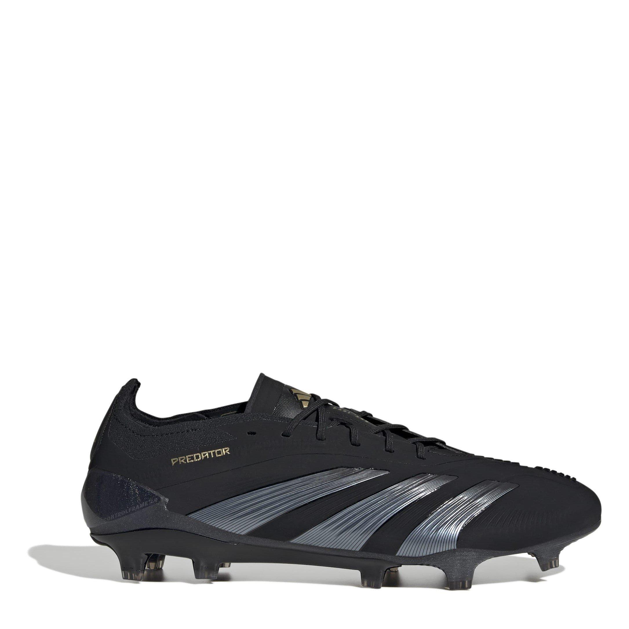 Adidas Men's Predator Elite Firm Ground Football Boots - Core Black/Crbn - 7 (40.7)