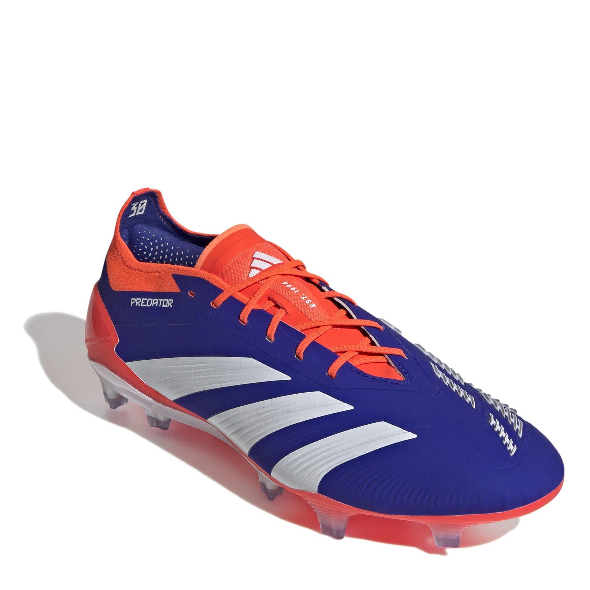 Blue/Wht/Red - adidas - Predator Elite Firm Ground Football Boots - 3