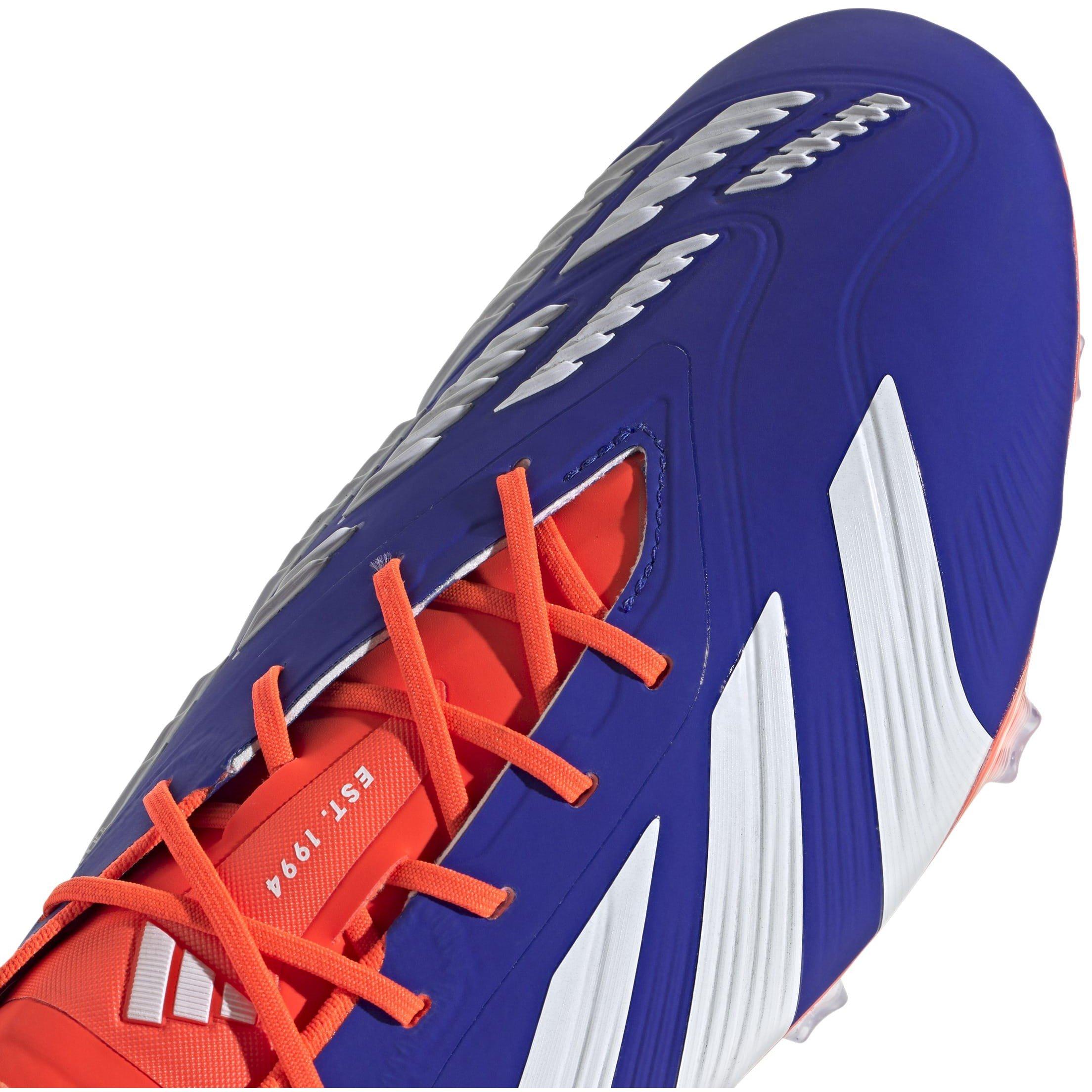 Blue/Wht/Red - adidas - Predator Elite Firm Ground Football Boots - 8