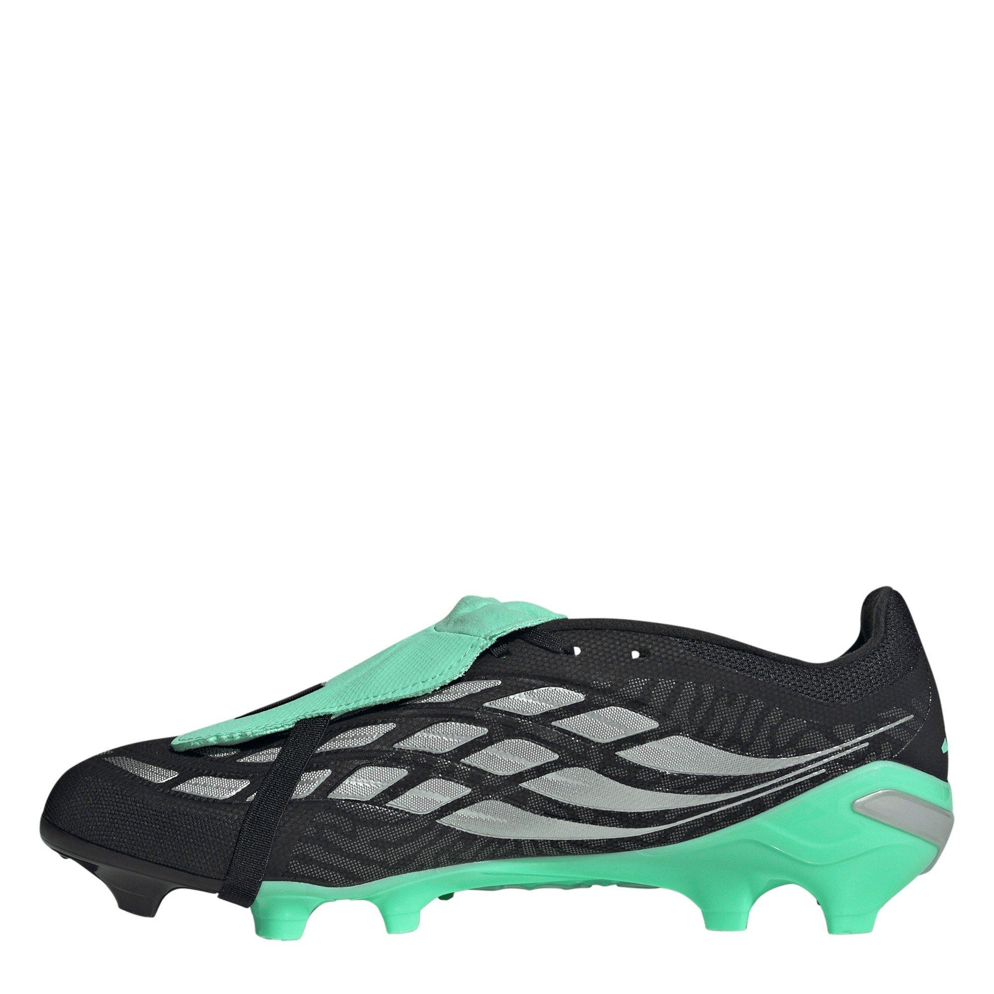 Blk/Silver/Mint - adidas - Predator League Fold-Over Tongue Firm Ground Boots - 2