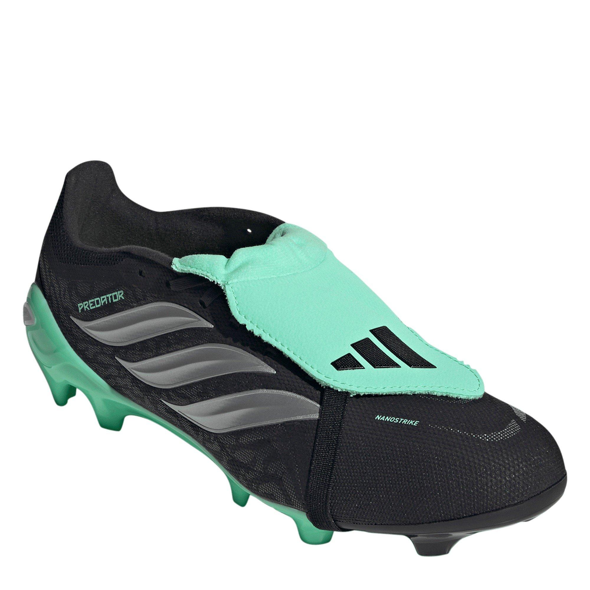 Blk/Silver/Mint - adidas - Predator League Fold-Over Tongue Firm Ground Boots - 3