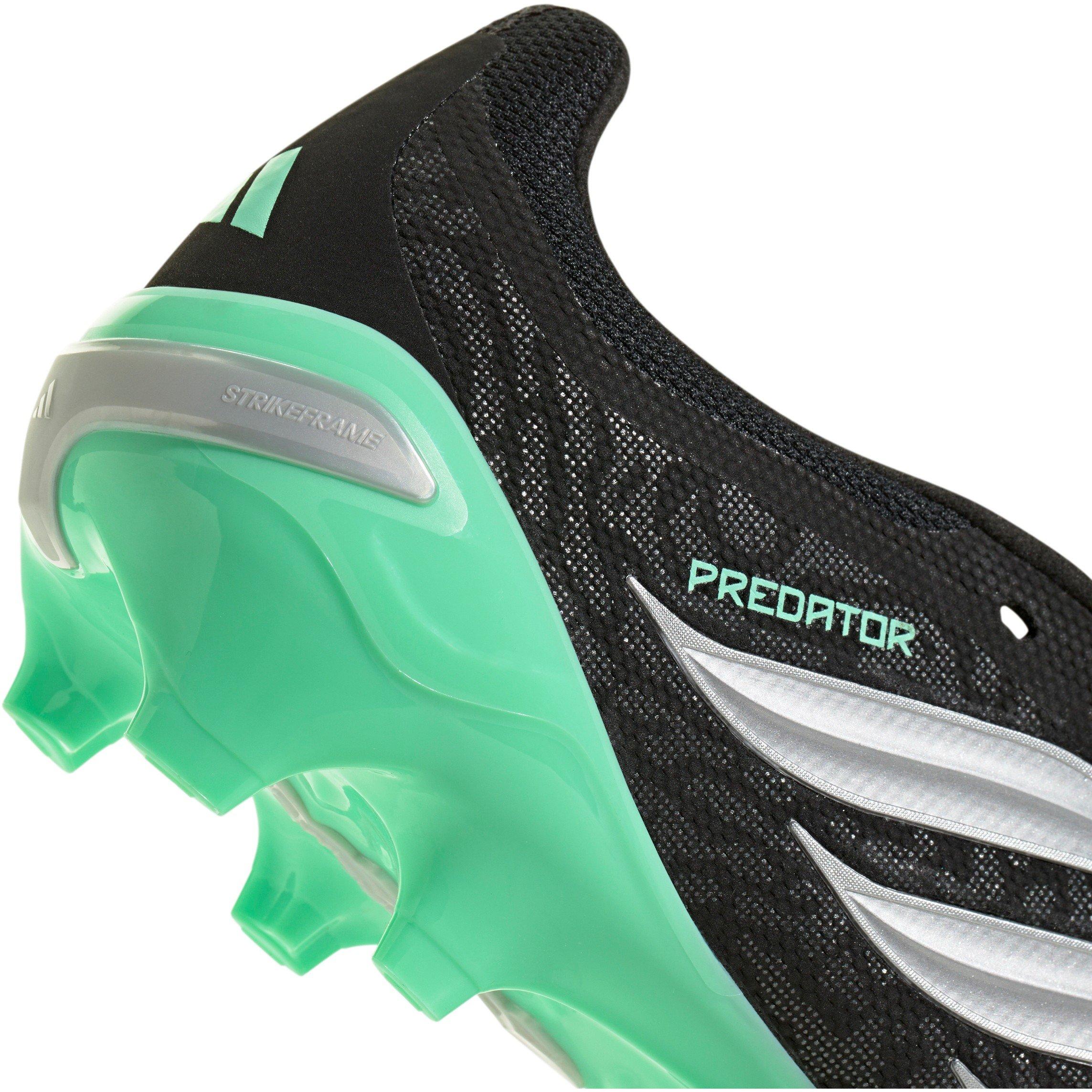Blk/Silver/Mint - adidas - Predator League Fold-Over Tongue Firm Ground Boots - 8
