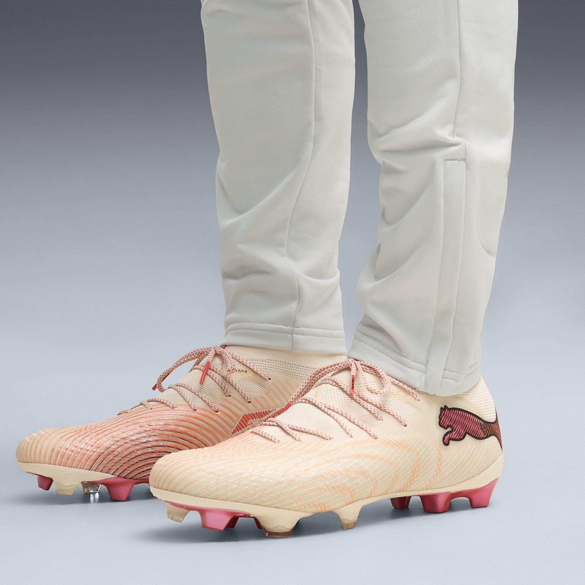 Almond/Red - Puma - PUMA Future 9 Ultimate Firm Ground Football Boots Adults - 3