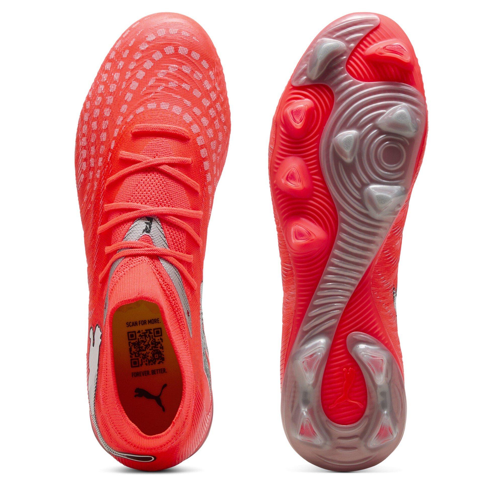 Red/Silver - Puma - PUMA Future 9 Match Firm Ground Football Boots - 3