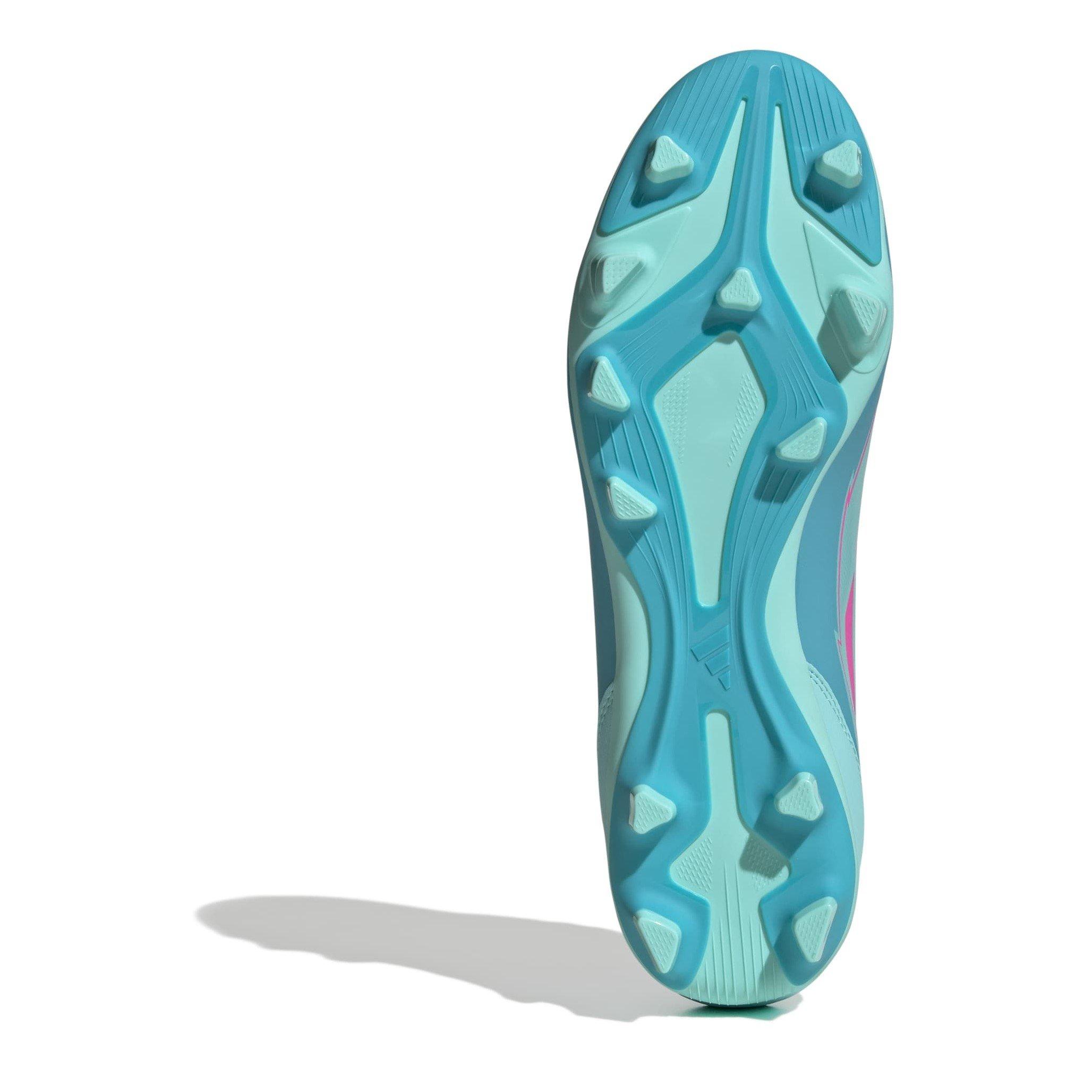 Aqua/Roze/Cyaan - adidas - F50 Unisex Adults Firm Ground Football Boots - 6