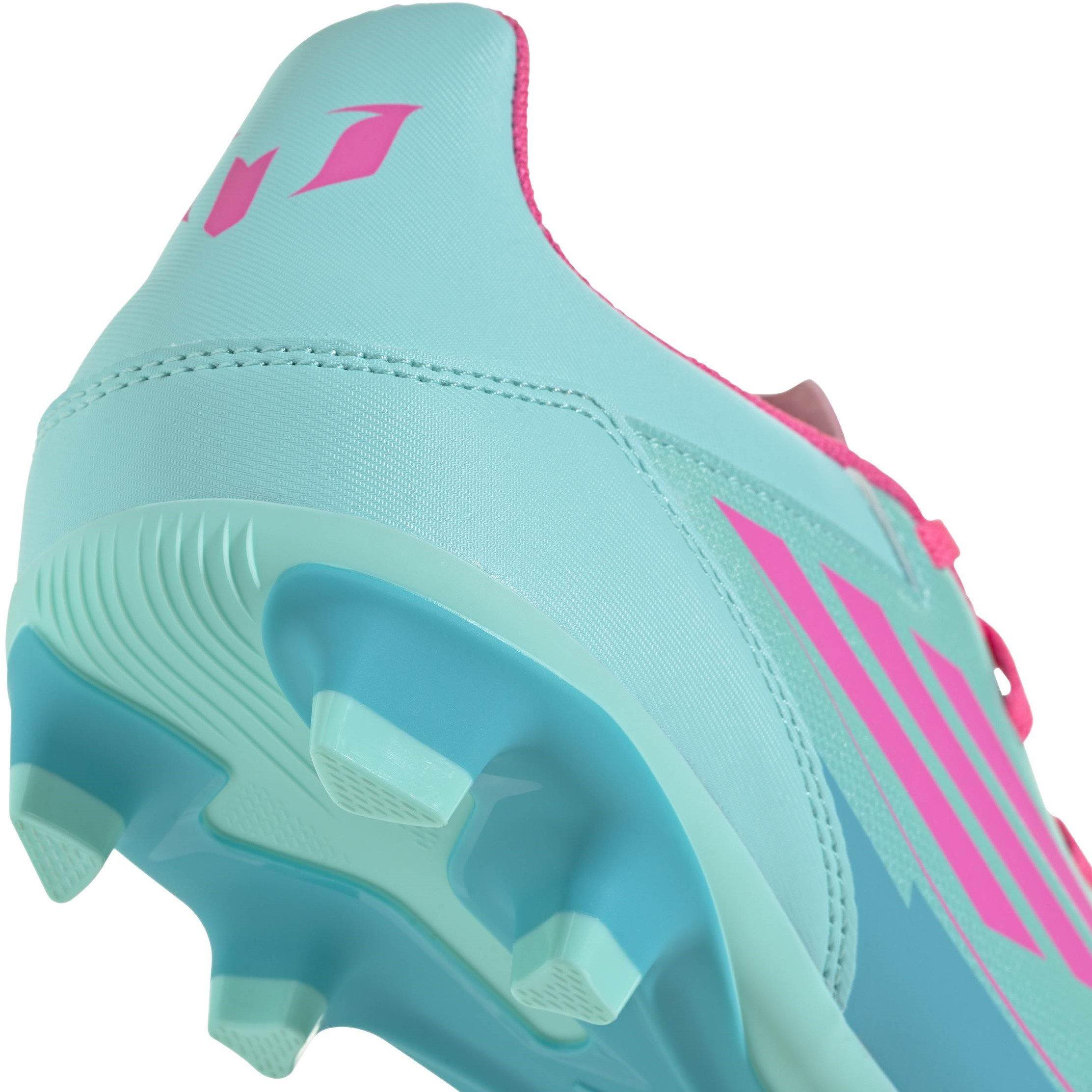Aqua/Roze/Cyaan - adidas - F50 Unisex Adults Firm Ground Football Boots - 7