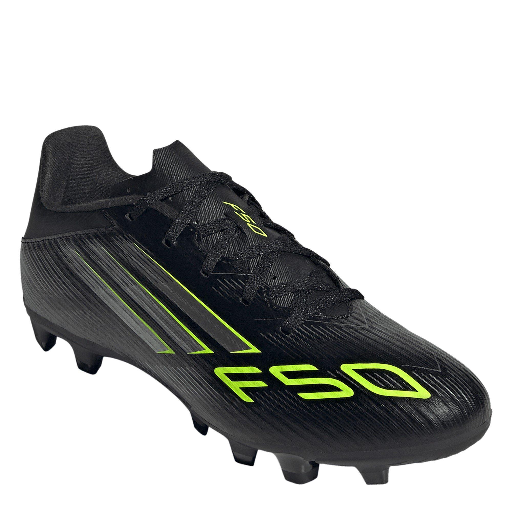 Black/Lemon - adidas - F50 Club Adults Firm Ground Football Boots - 3