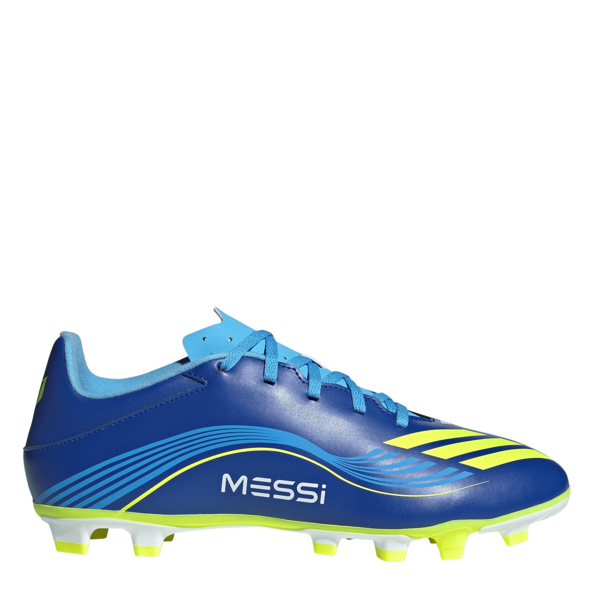 Adidas Men's F50 Club Adults Firm Ground Football Boots - Blue/Yellow - 11 (46)