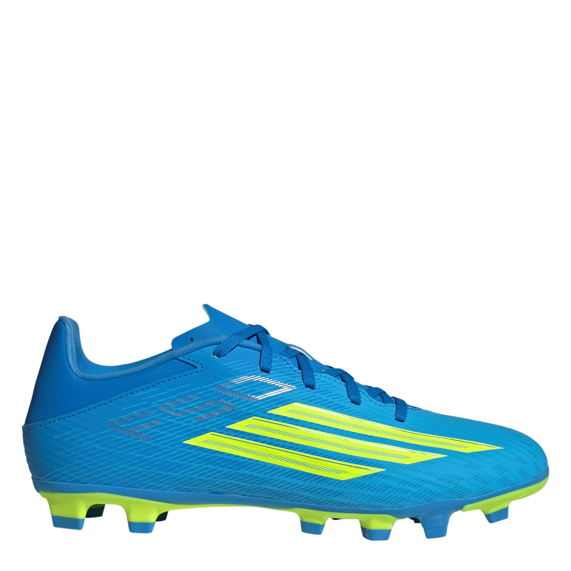 Adidas Men's F50 Club Adults Firm Ground Football Boots - Blue/Yellow - 6 (39.3)