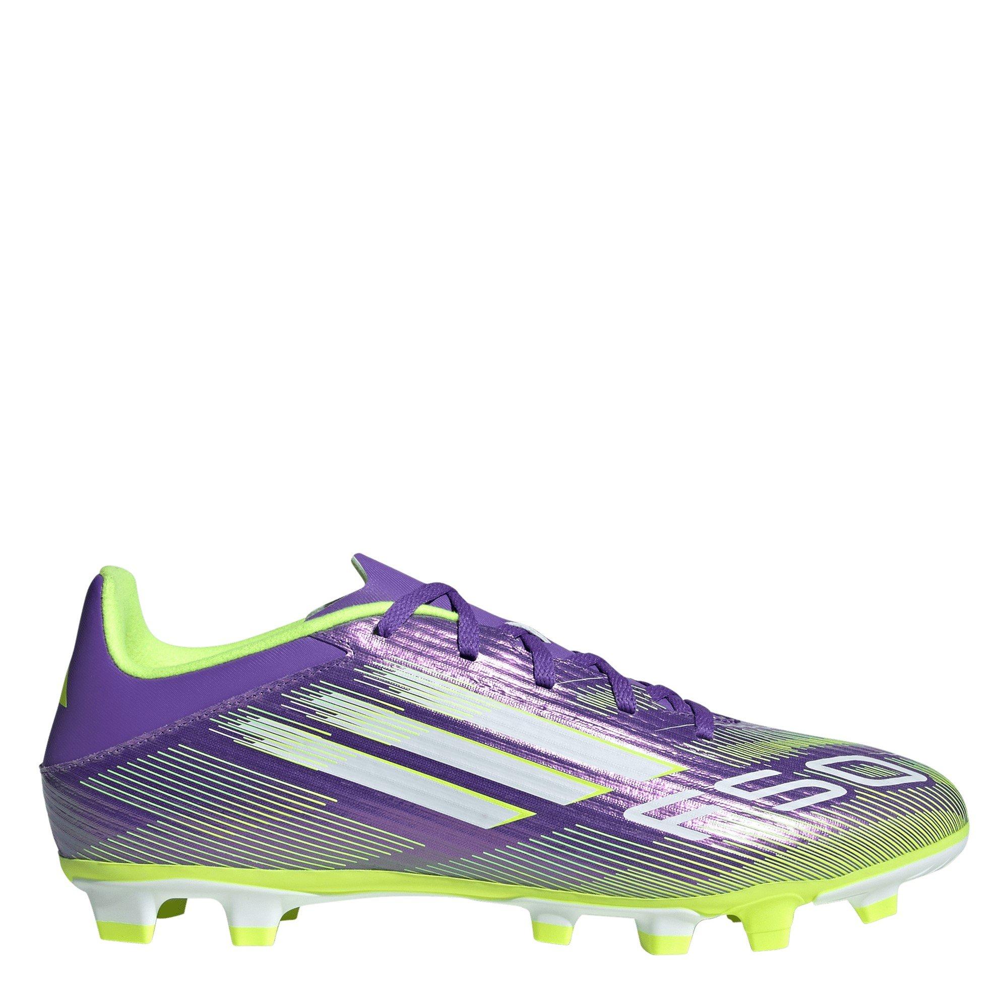 adidas F50 Club Adults Firm Ground Football Boots - Purple/White