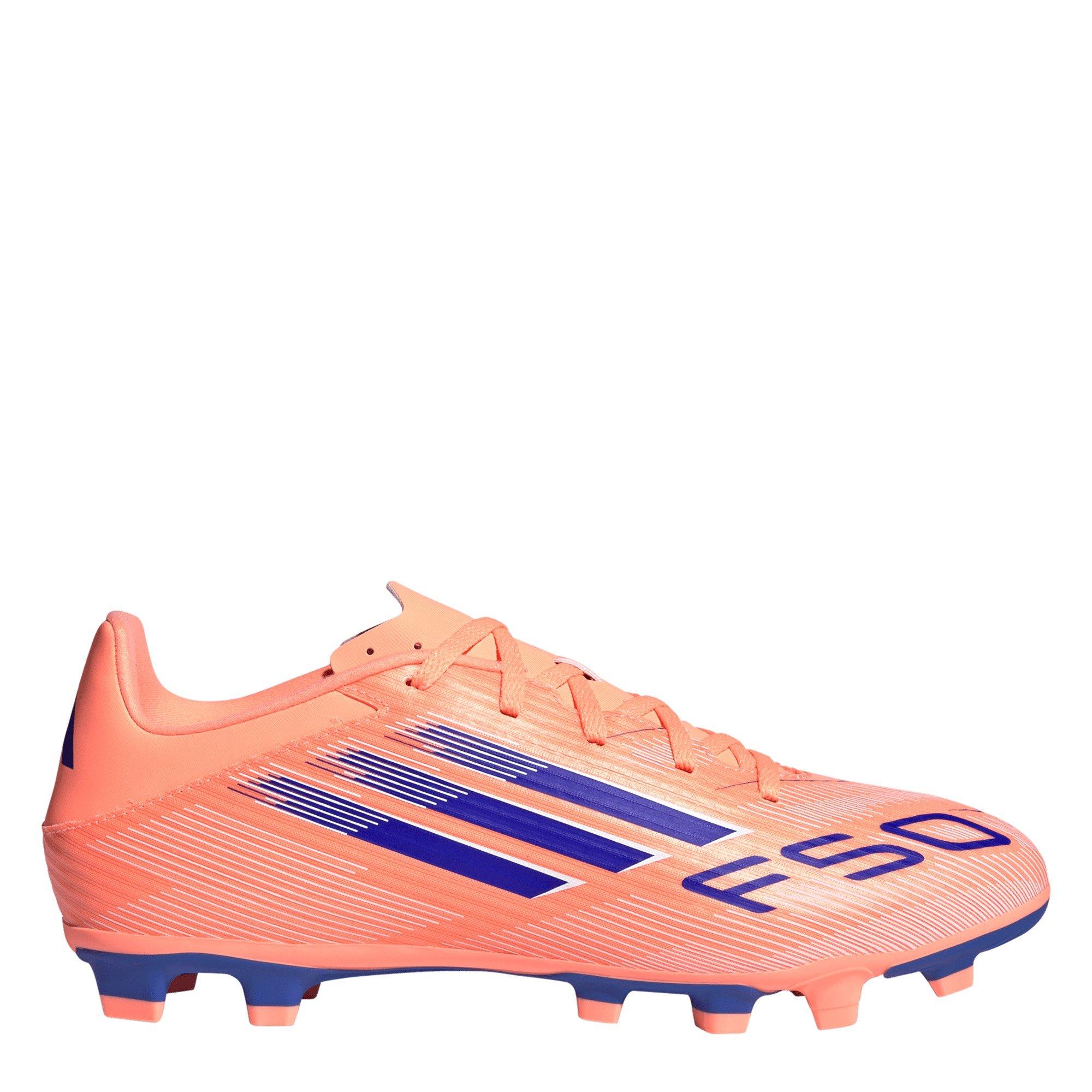 Adidas Men's F50 Club Adults Firm Ground Football Boots - Orange/Blue - 10 (44.7)