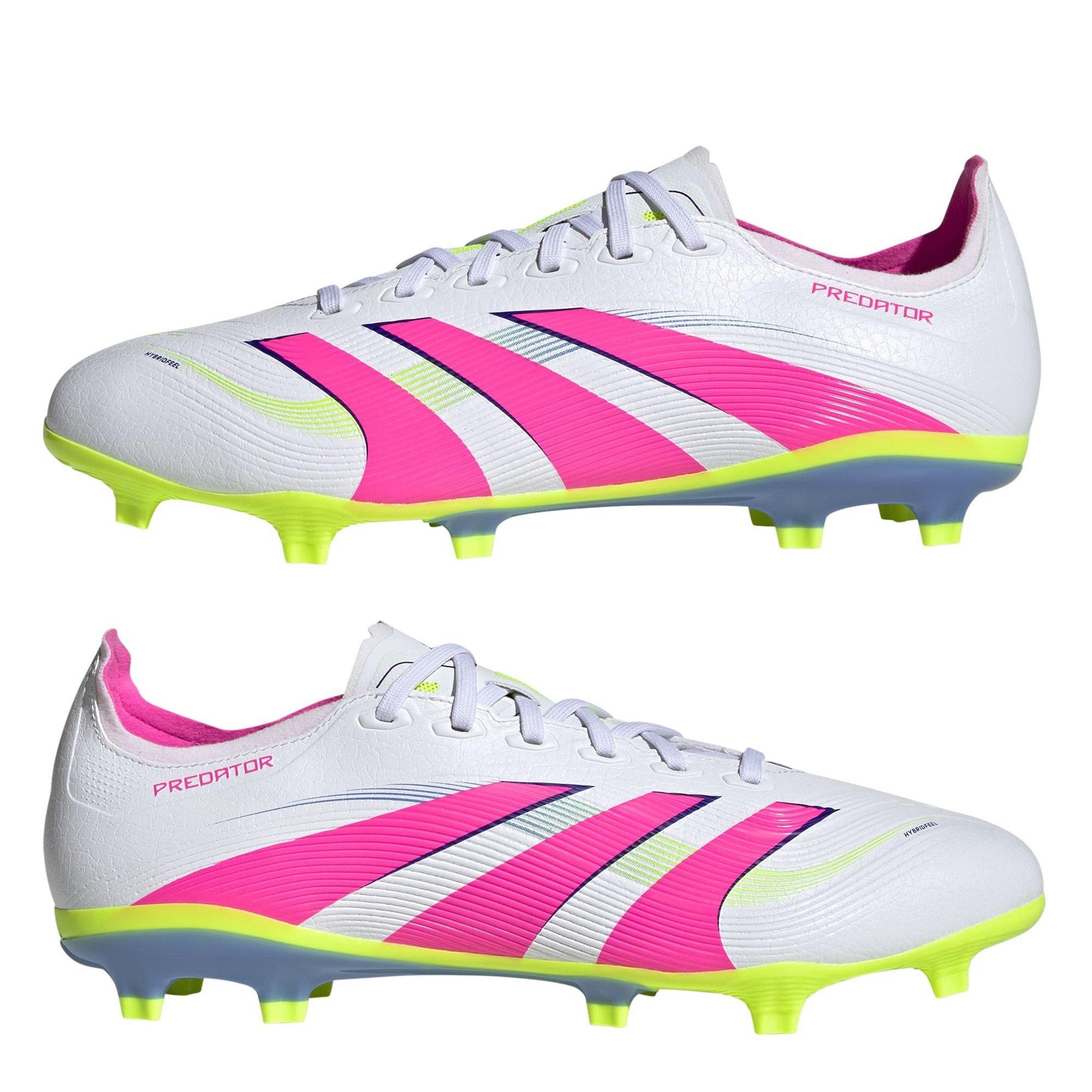 Ftwr White/Luci - adidas - Predator League Adults Firm Ground Football Boots - 9