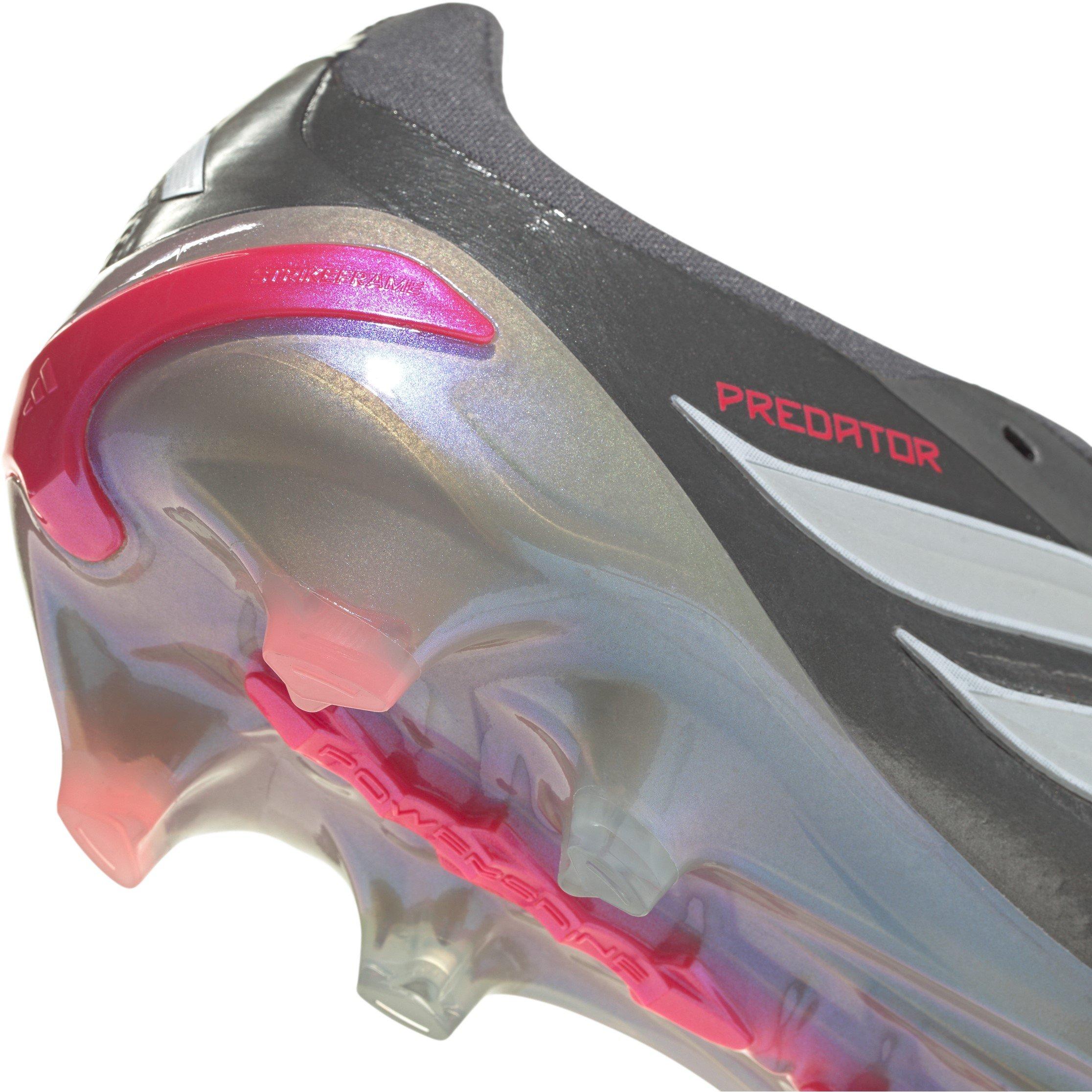 Grey/Red - adidas - Predator Pro Fold Over Tongue Firm Ground Football Boots - 7