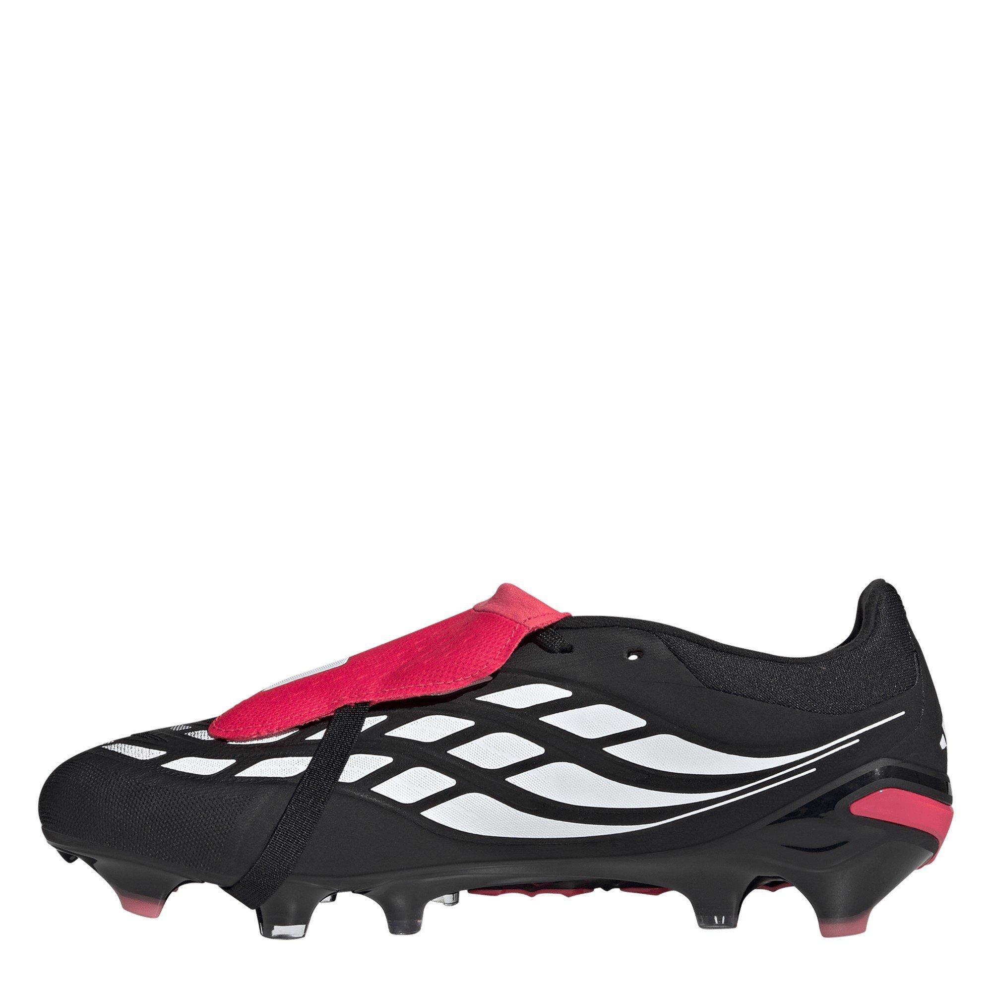 Black/Red - adidas - Men's Predator Pro Fold Over Tongue Firm Ground Football Boots - 2