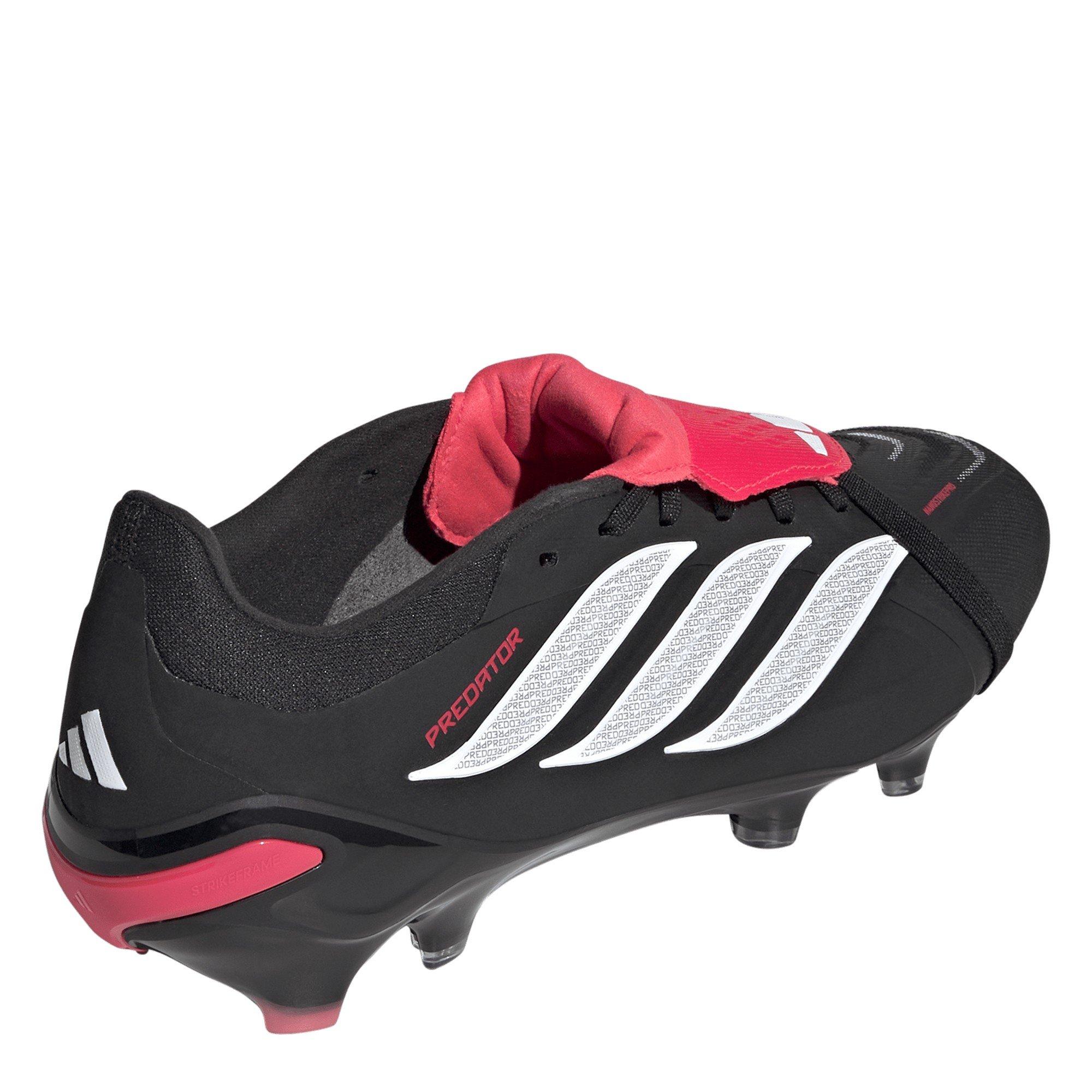 Black/Red - adidas - Men's Predator Pro Fold Over Tongue Firm Ground Football Boots - 4