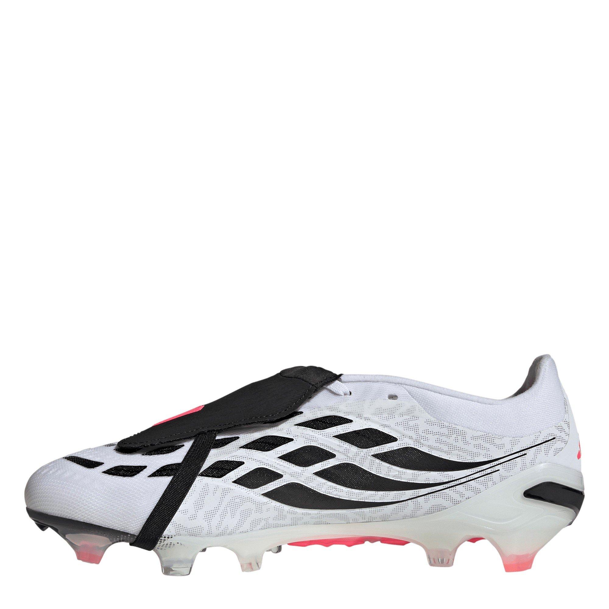 White/Coral - adidas - Men's Predator Pro Fold Over Tongue Firm Ground Football Boots - 2