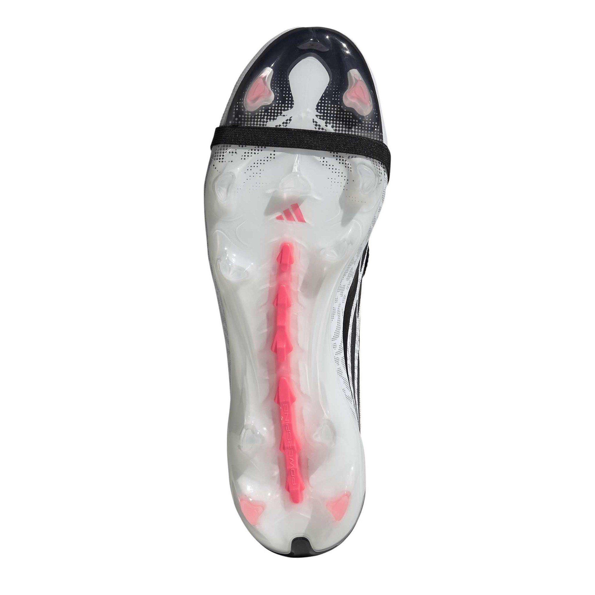 White/Coral - adidas - Men's Predator Pro Fold Over Tongue Firm Ground Football Boots - 8