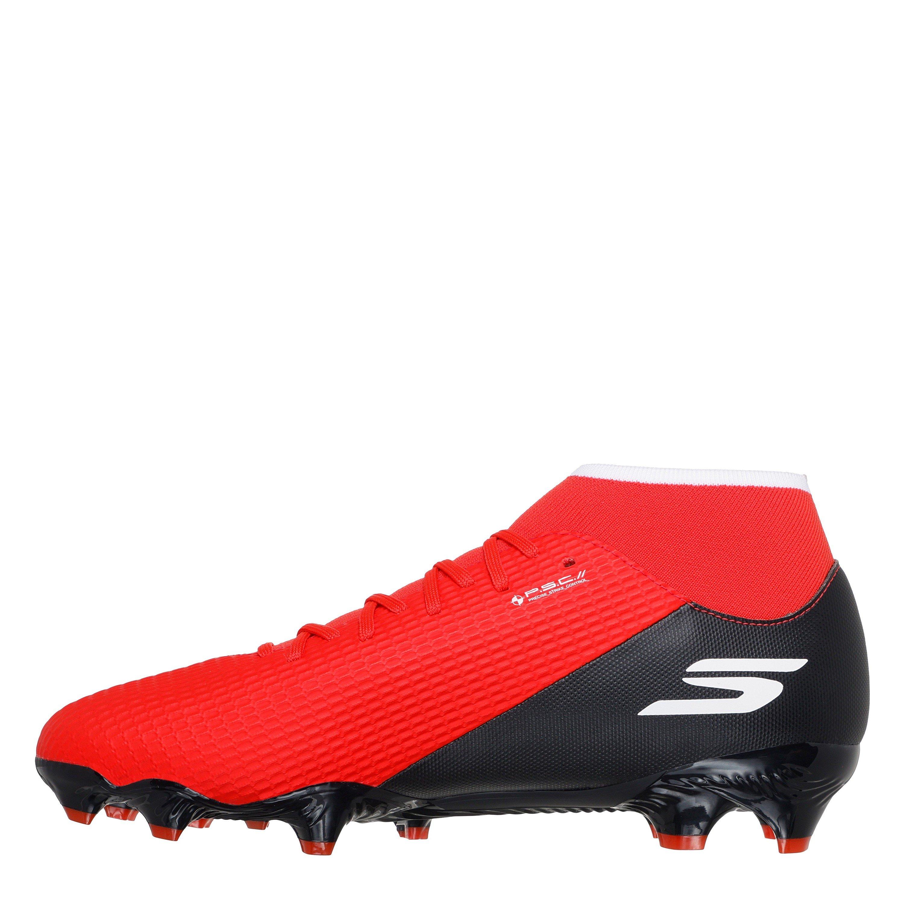 Red/Black - Skechers - SKX.2 Academy Adults High Firm Ground Football Boots - 2