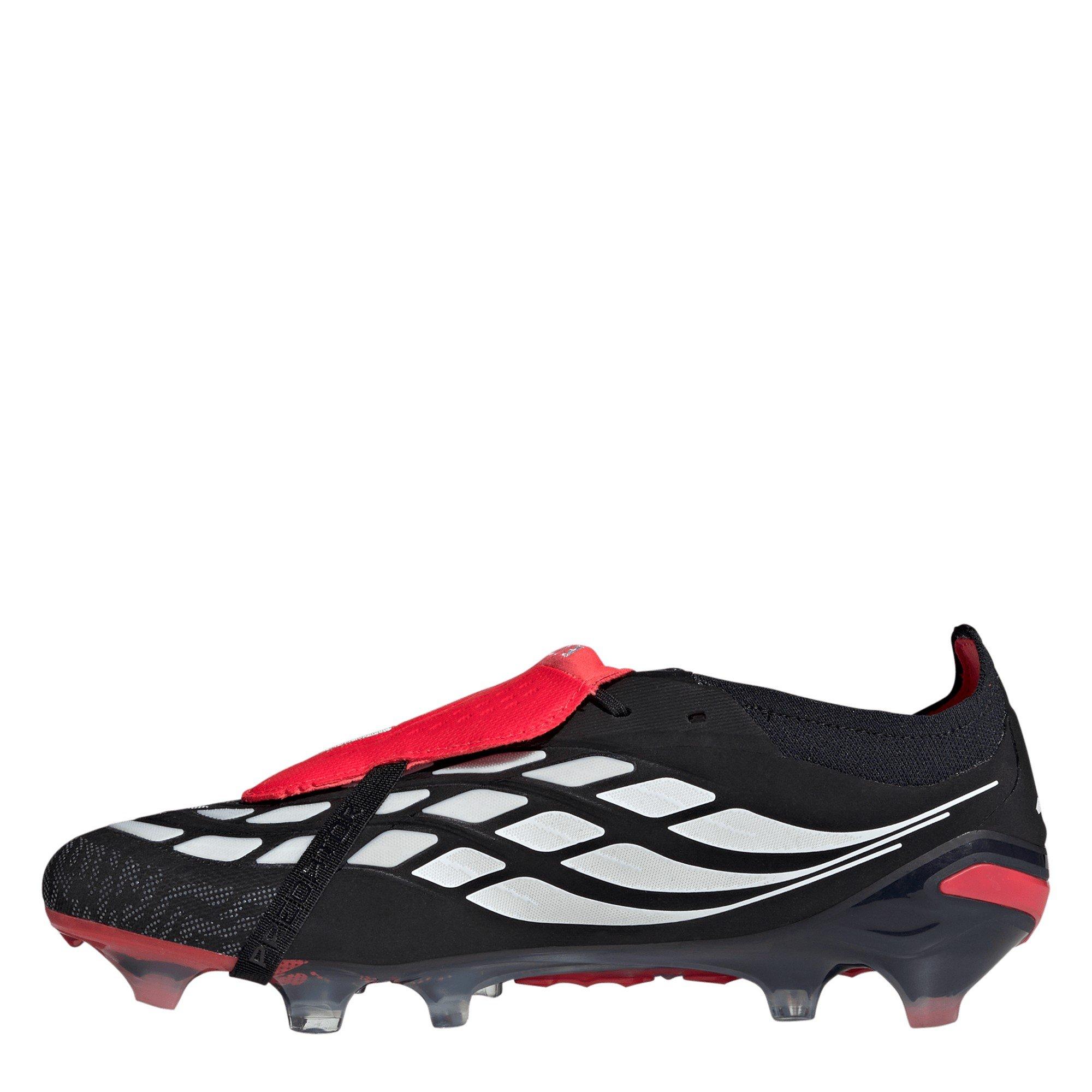Crno/Crveno - adidas - Mens Predator Elite Fold-Over Tongue Firm Ground Football Boots - 2