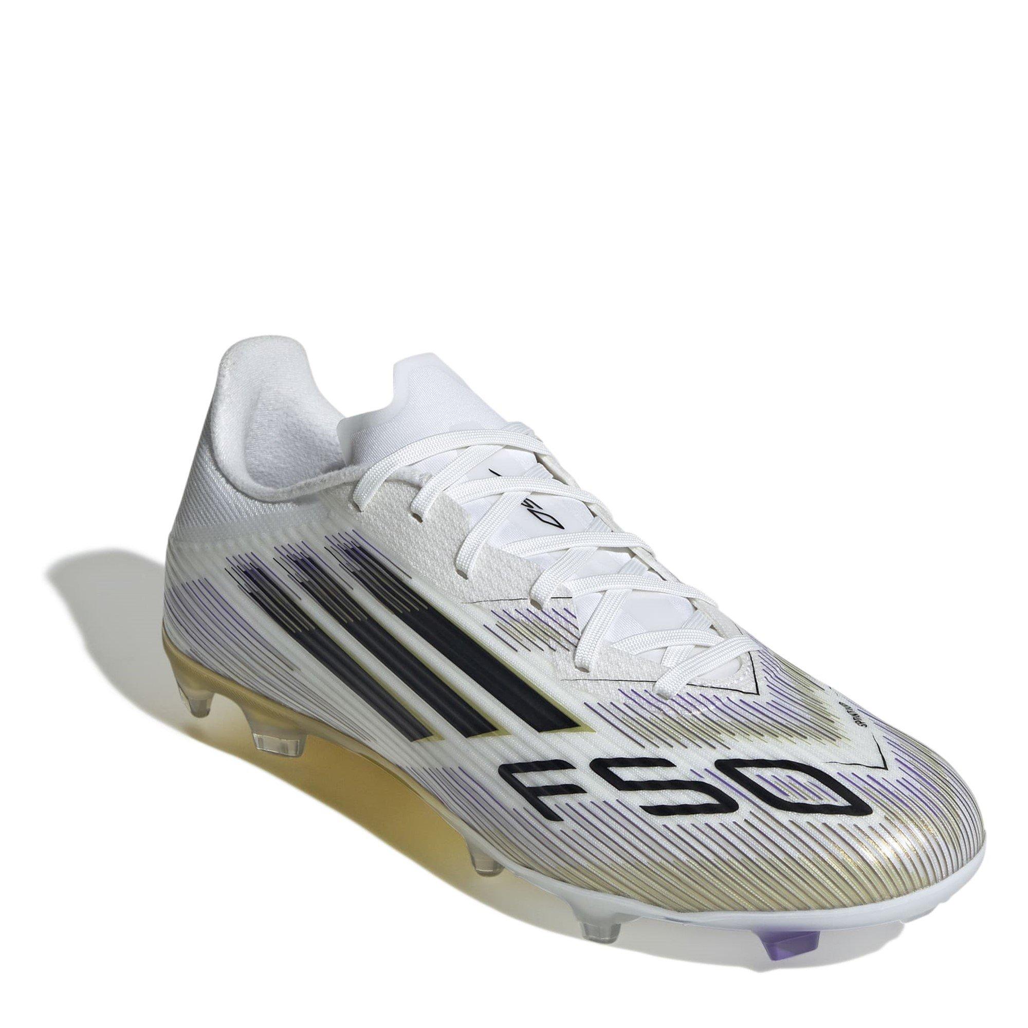 White/Blk/Gold - adidas - F50 League Adults Firm Ground Football Boots - 3