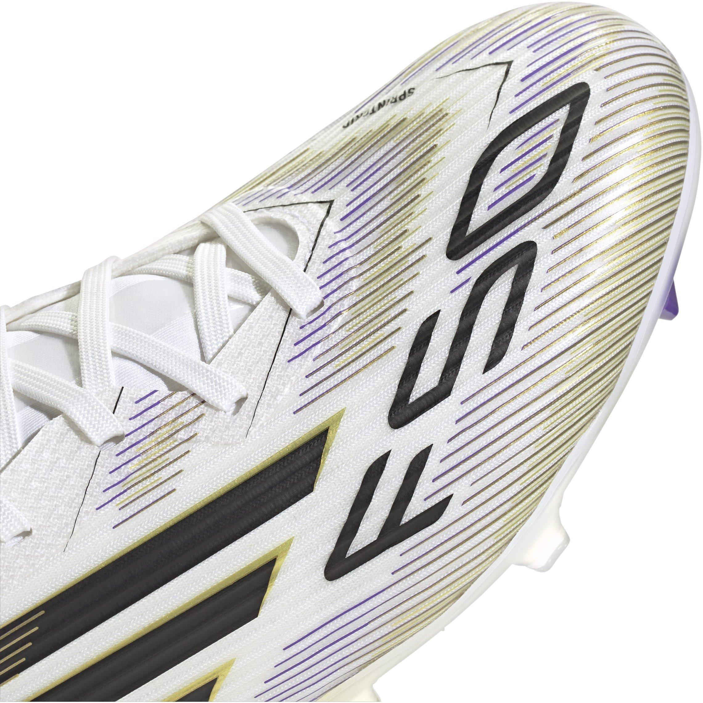 White/Blk/Gold - adidas - F50 League Adults Firm Ground Football Boots - 8