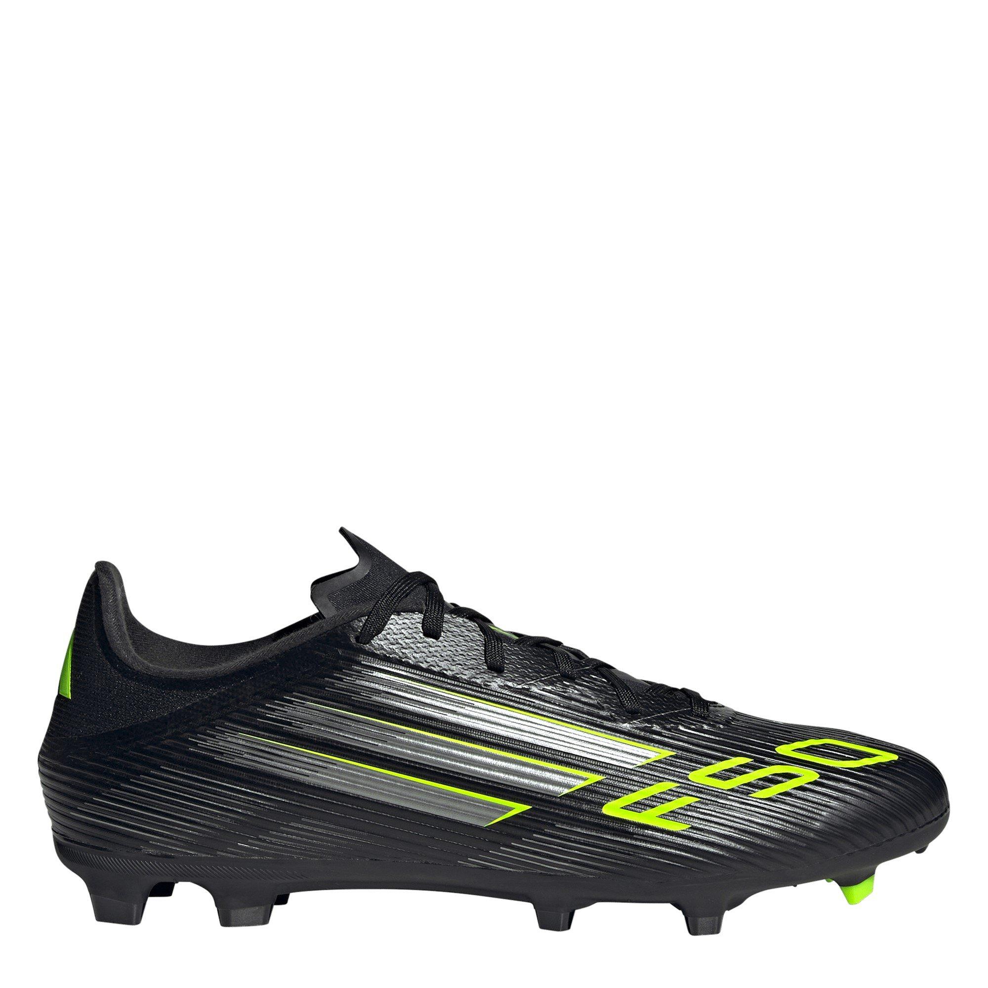 Adidas Men's F50 League Adults Firm Ground Football Boots - Black/Lemon - 7.5 (41.3)