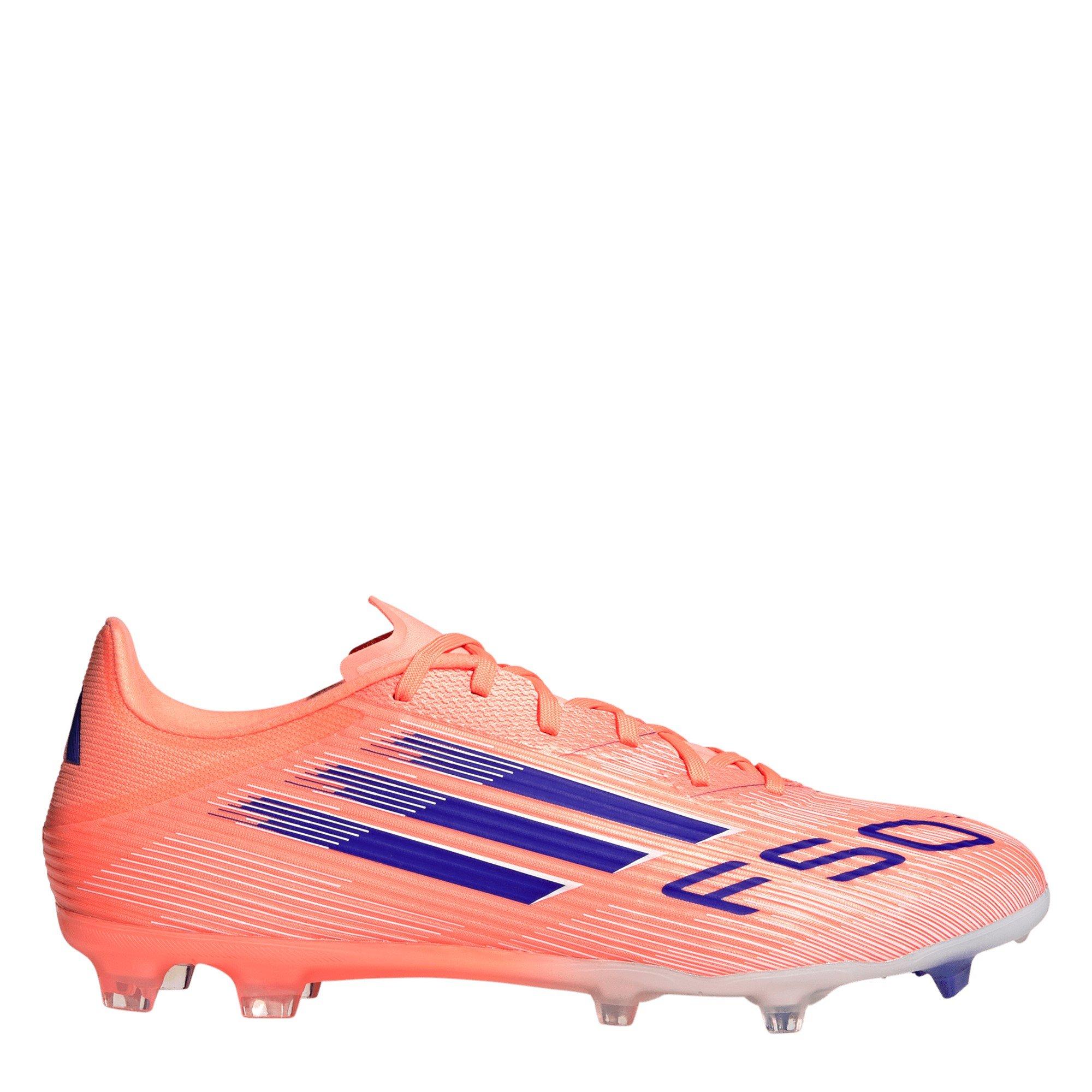 Adidas Men's F50 League Adults Firm Ground Football Boots - Orange/Blue - 8.5 (42.7)