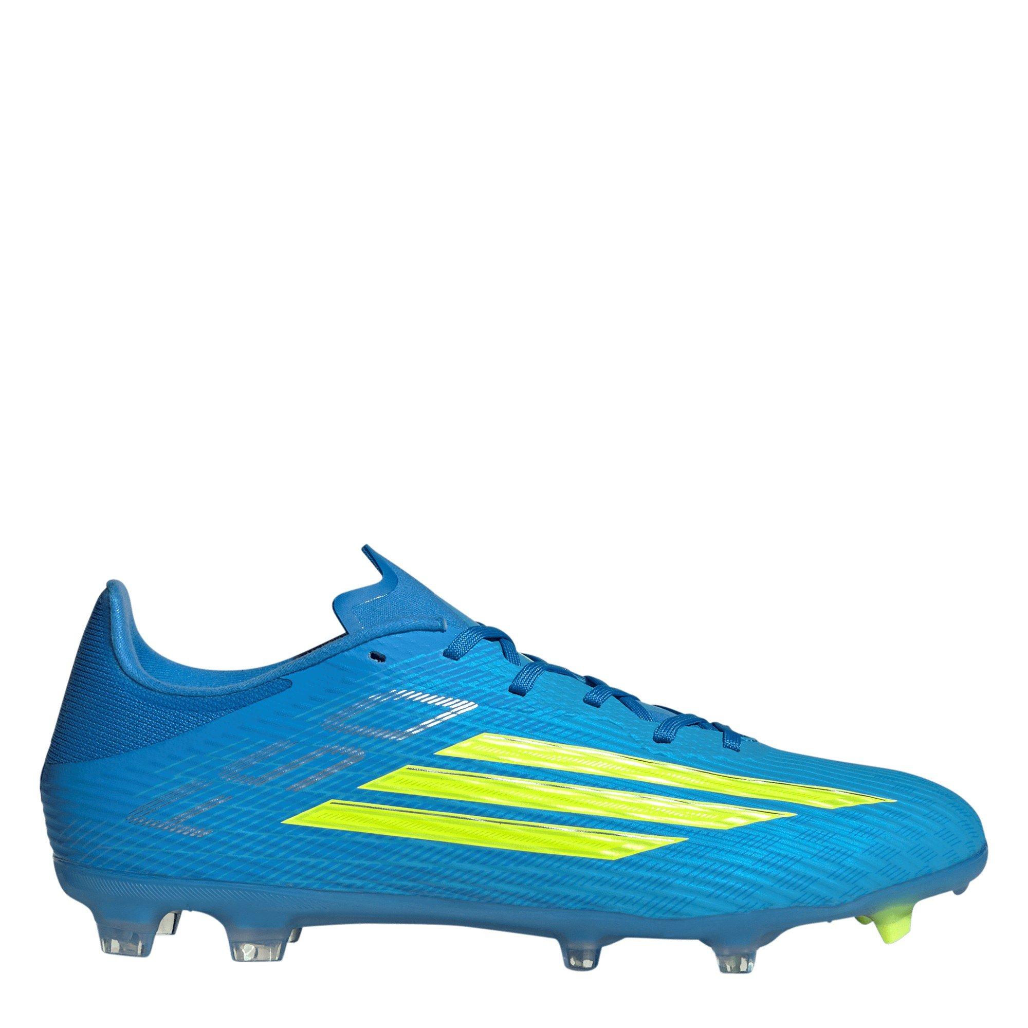 Adidas Men's F50 League Adults Firm Ground Football Boots - Blue/Yellow - 6 (39.3)