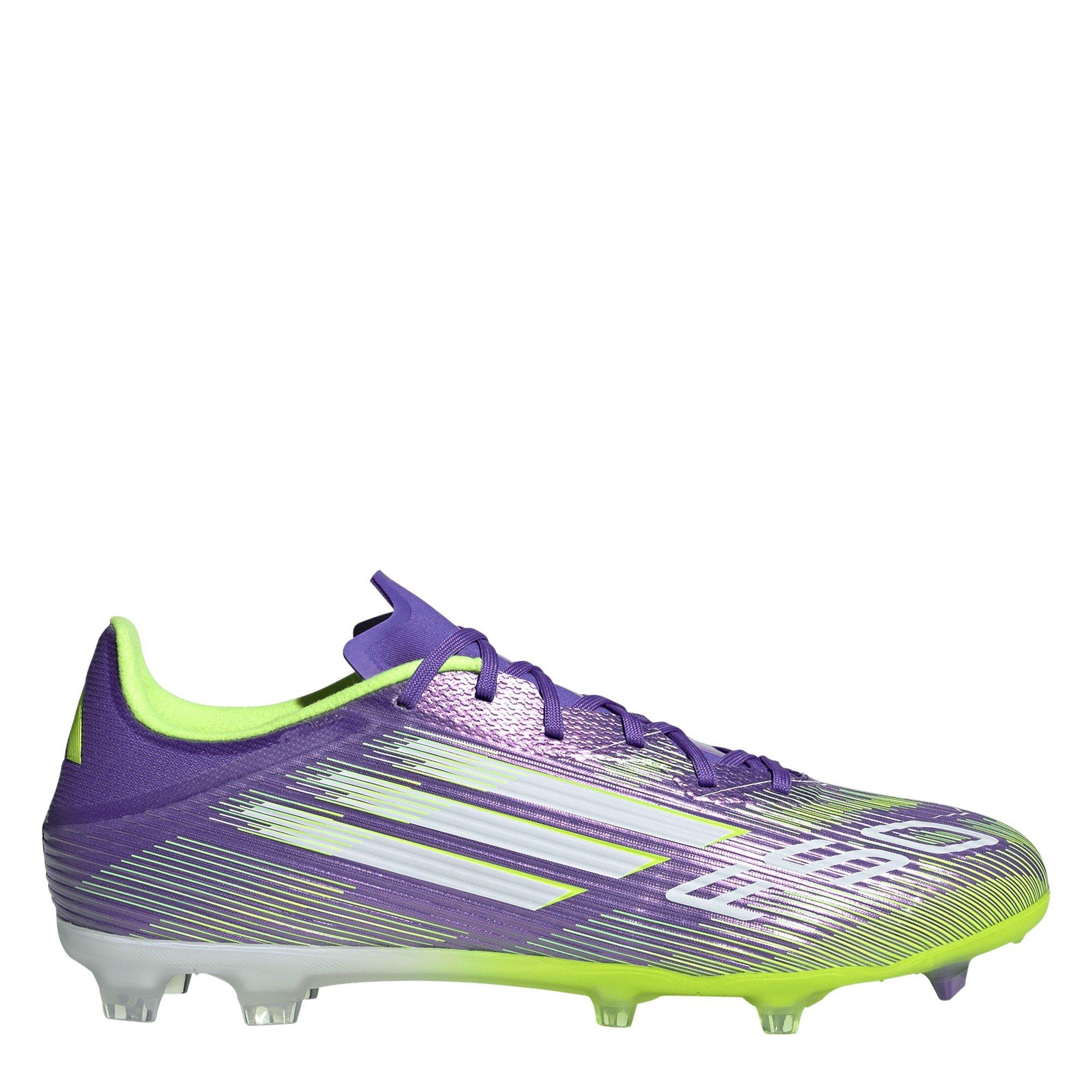 Adidas Men's F50 League Adults Firm Ground Football Boots - Purple/White - 12 (47.3)