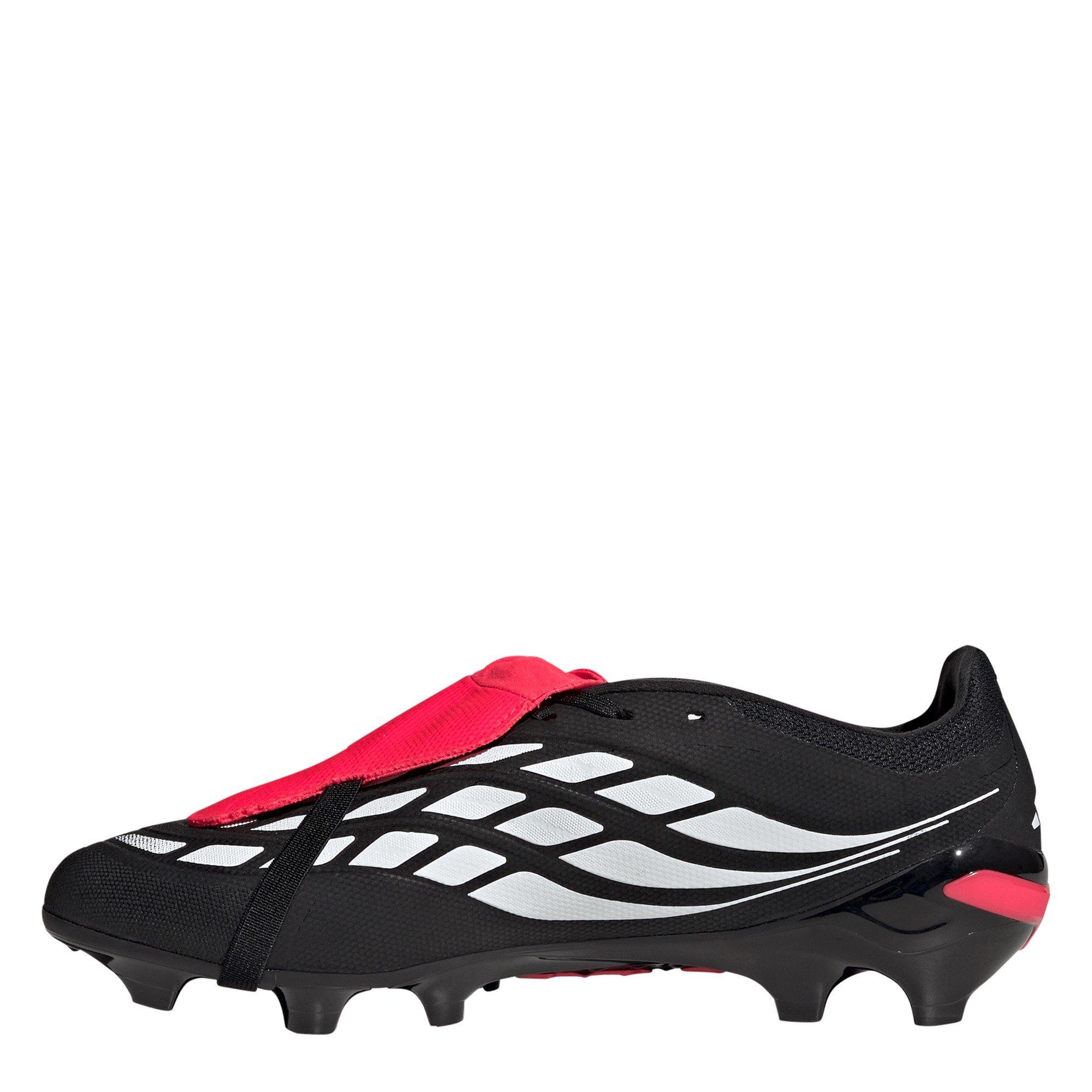 Black/Red - adidas - Predator Fold-Over Tongue League Firm Ground Football Boots Mens - 2