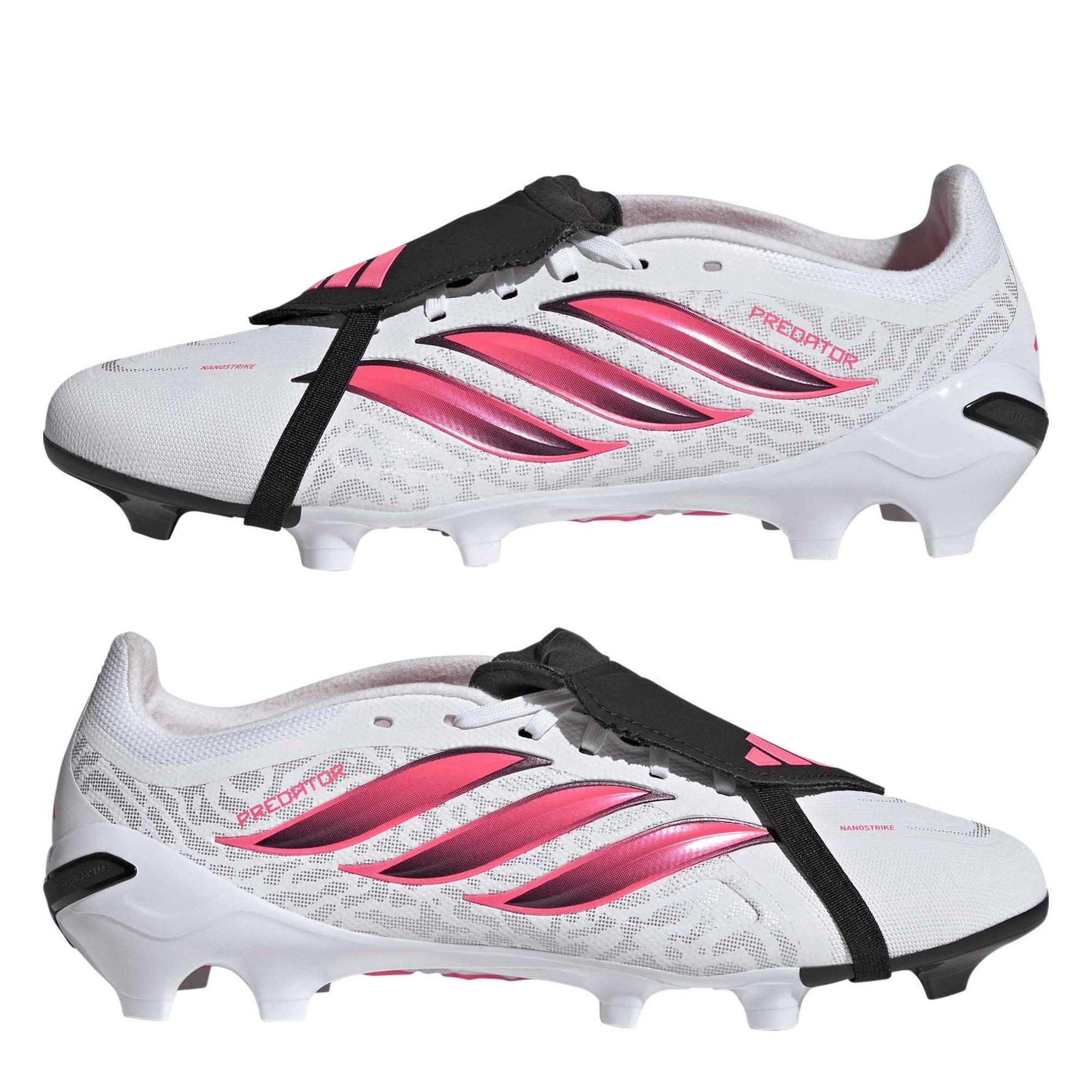 Wit/Koraal - adidas - Predator Fold-Over Tongue League Firm Ground Football Boots Mens - 11