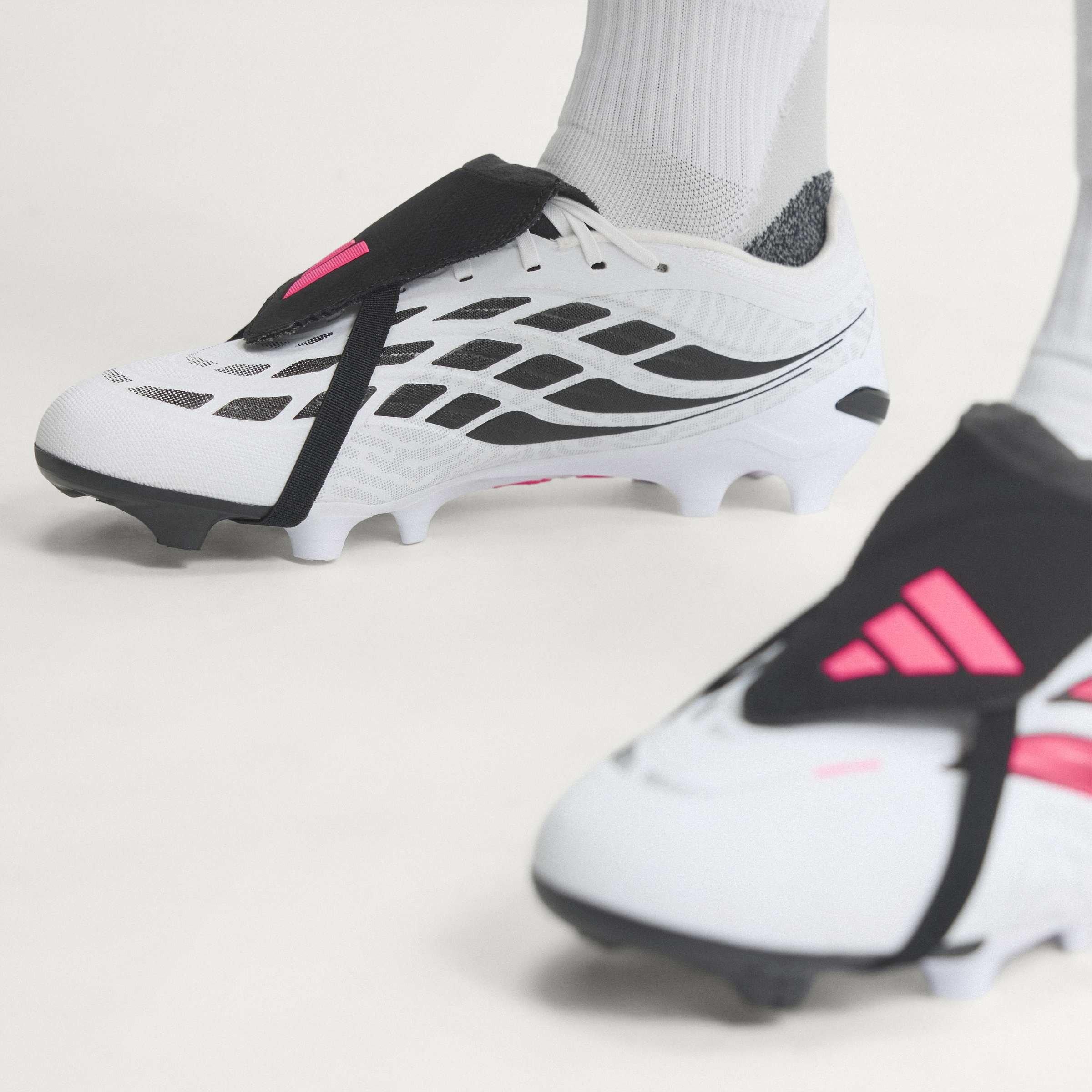 Wit/Koraal - adidas - Predator Fold-Over Tongue League Firm Ground Football Boots Mens - 16
