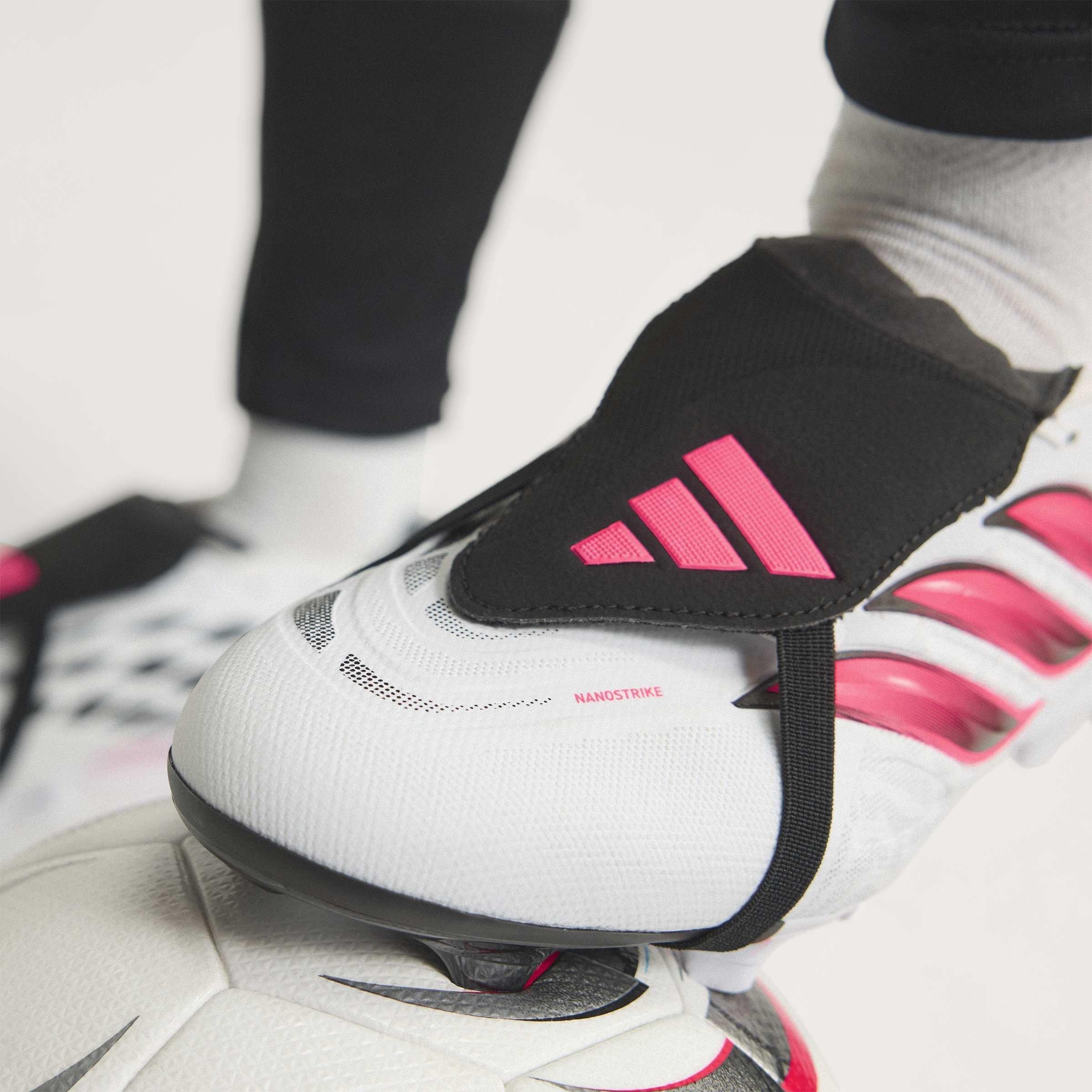 Wit/Koraal - adidas - Predator Fold-Over Tongue League Firm Ground Football Boots Mens - 3