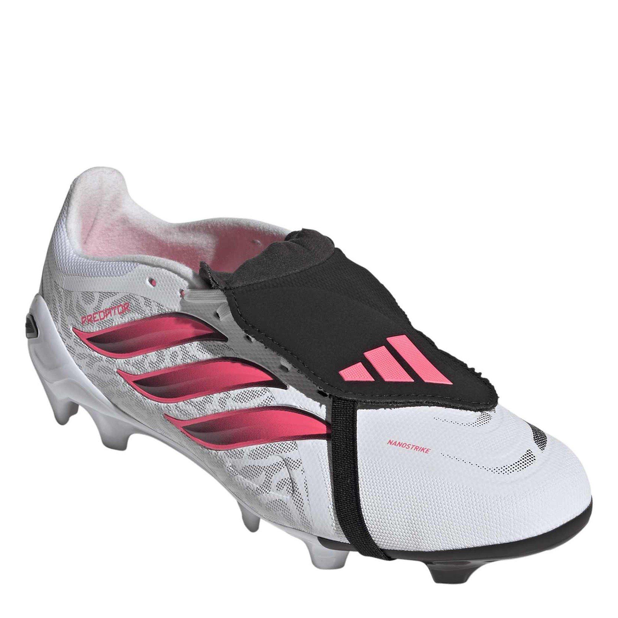 Wit/Koraal - adidas - Predator Fold-Over Tongue League Firm Ground Football Boots Mens - 4