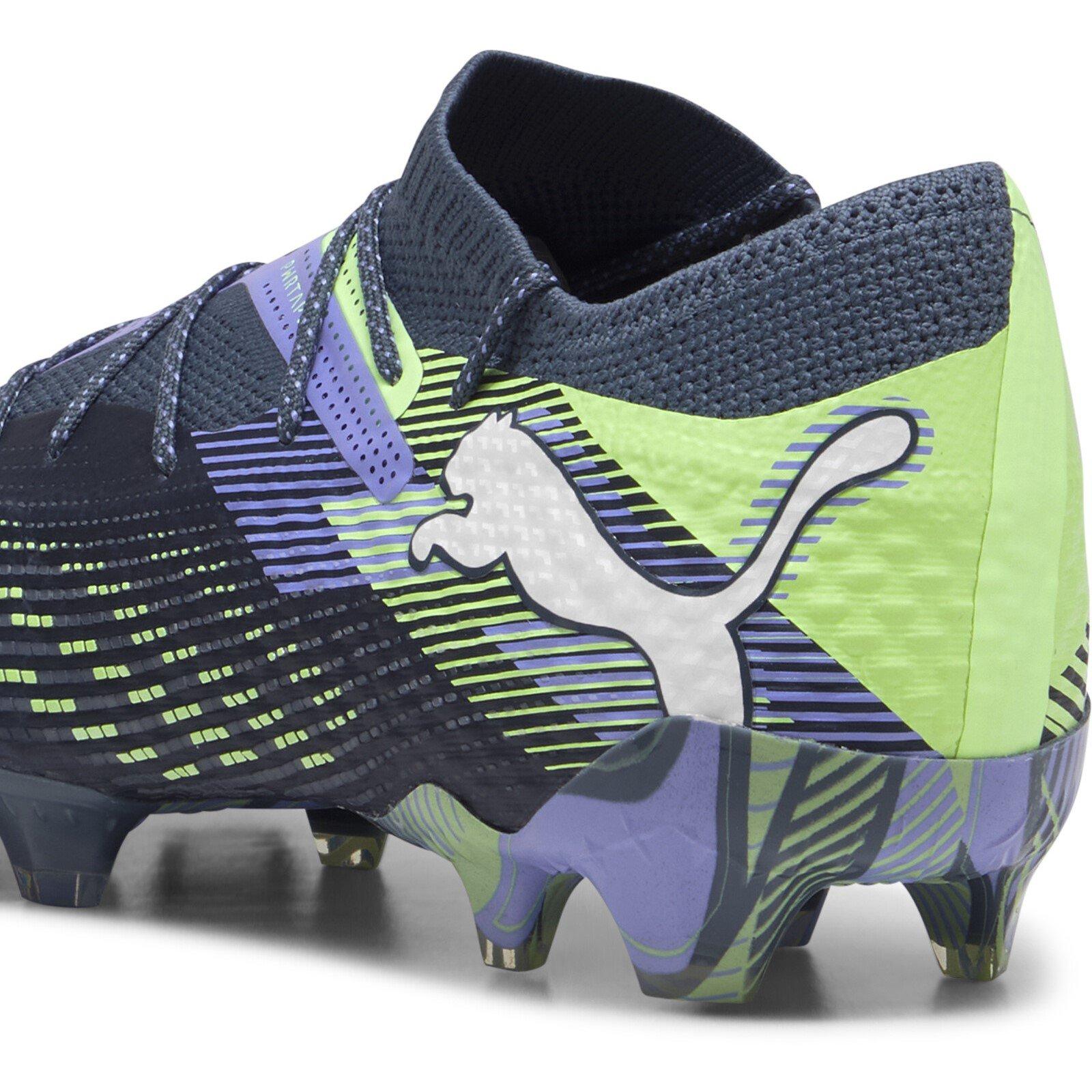 Grey/White/Grn - Puma - Future 7 Ultimate Firm Ground Football Boots - 5