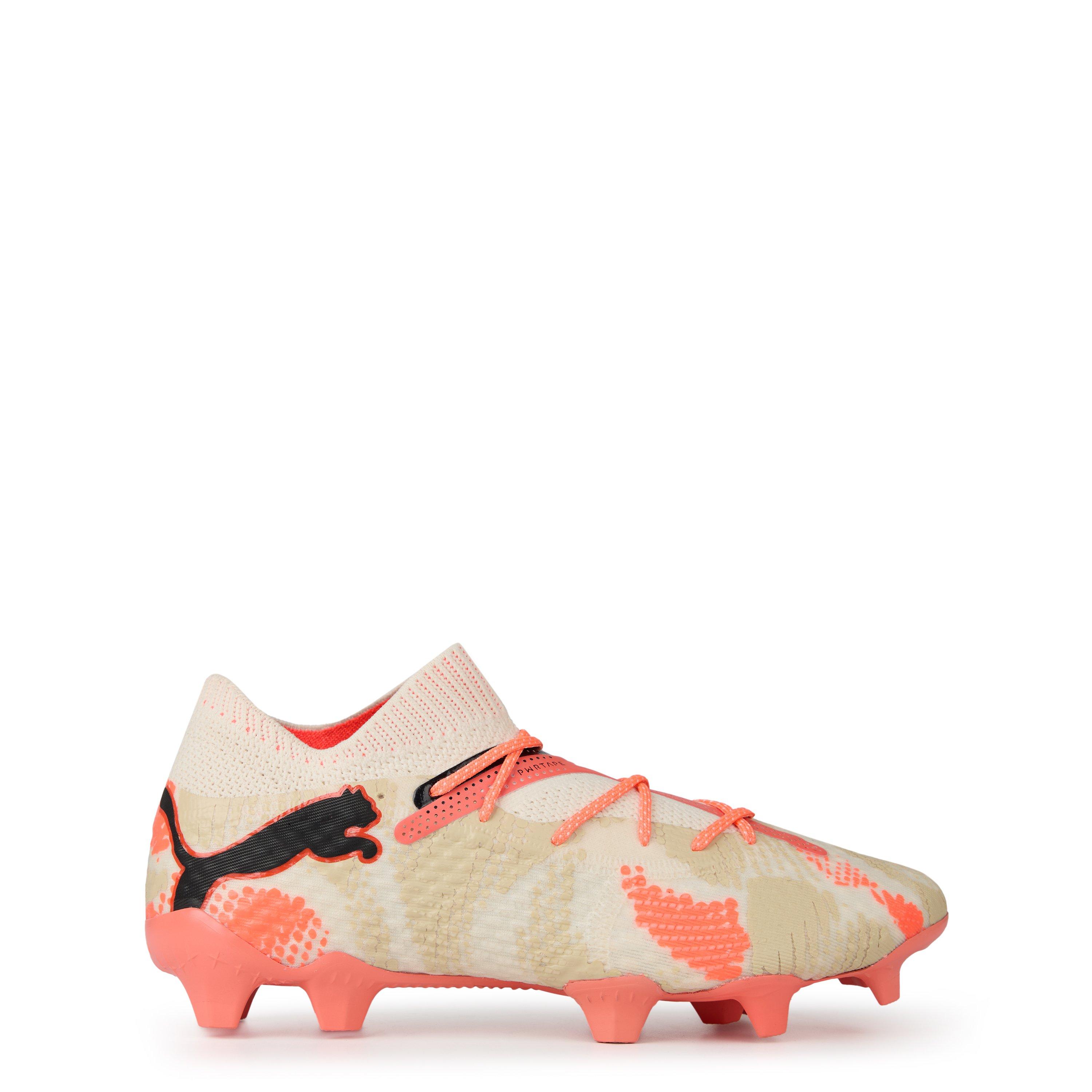 White/Org/Blk - Puma - Future 7 Ultimate Firm Ground Football Boots - 1