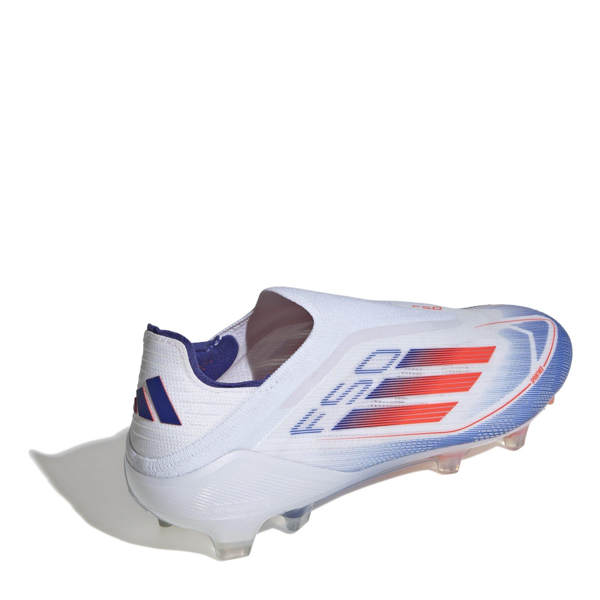 Ftwr White - adidas - F50 Elite Laceless Firm Ground Football Boots Mens - 4