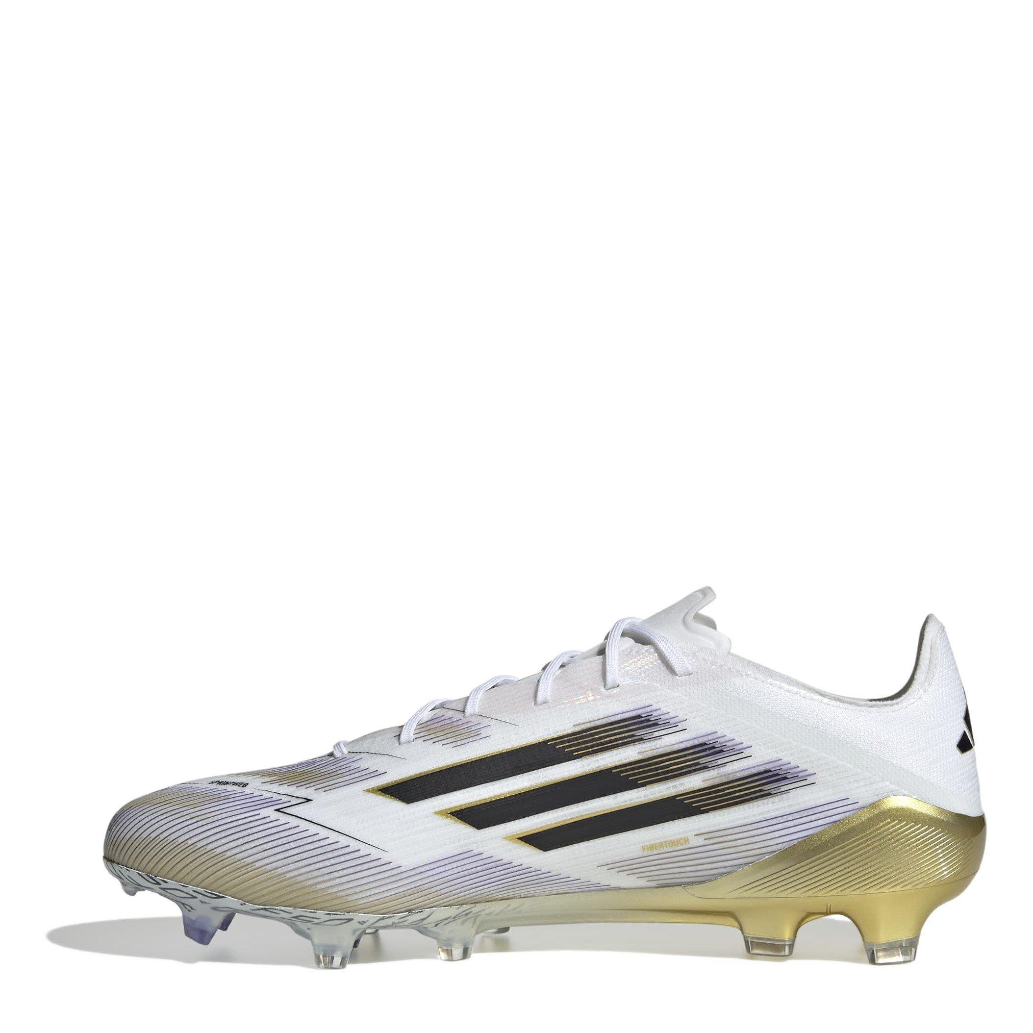 White/Blk/Gold - adidas - F50 Elite Adults Firm Ground Football Boots - 2